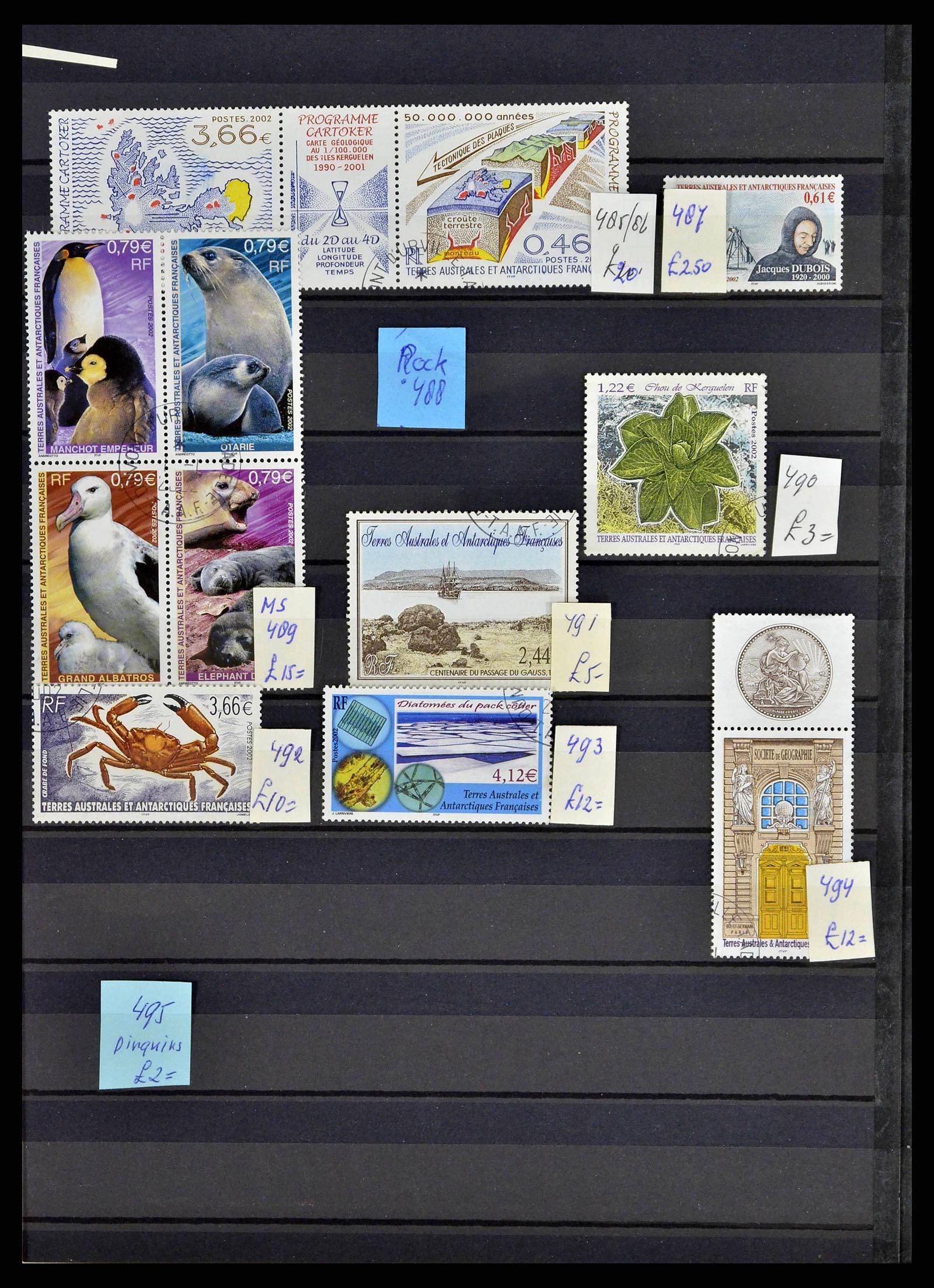 38776 0034 - Stamp collection 38776 French Antarctica 1948-2011.