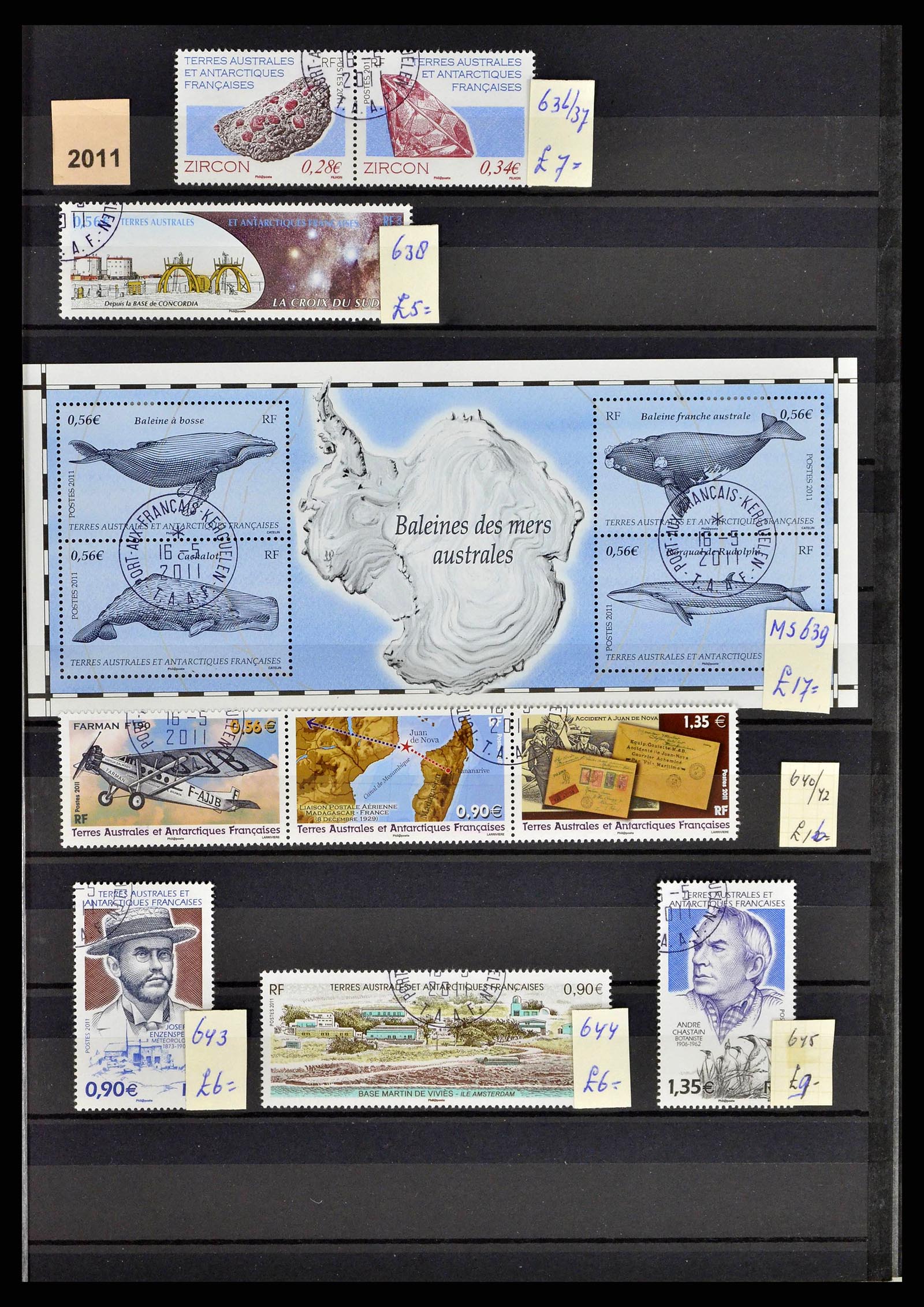 38776 0039 - Postzegelverzameling 38776 Frans Antarctica 1948-2011.