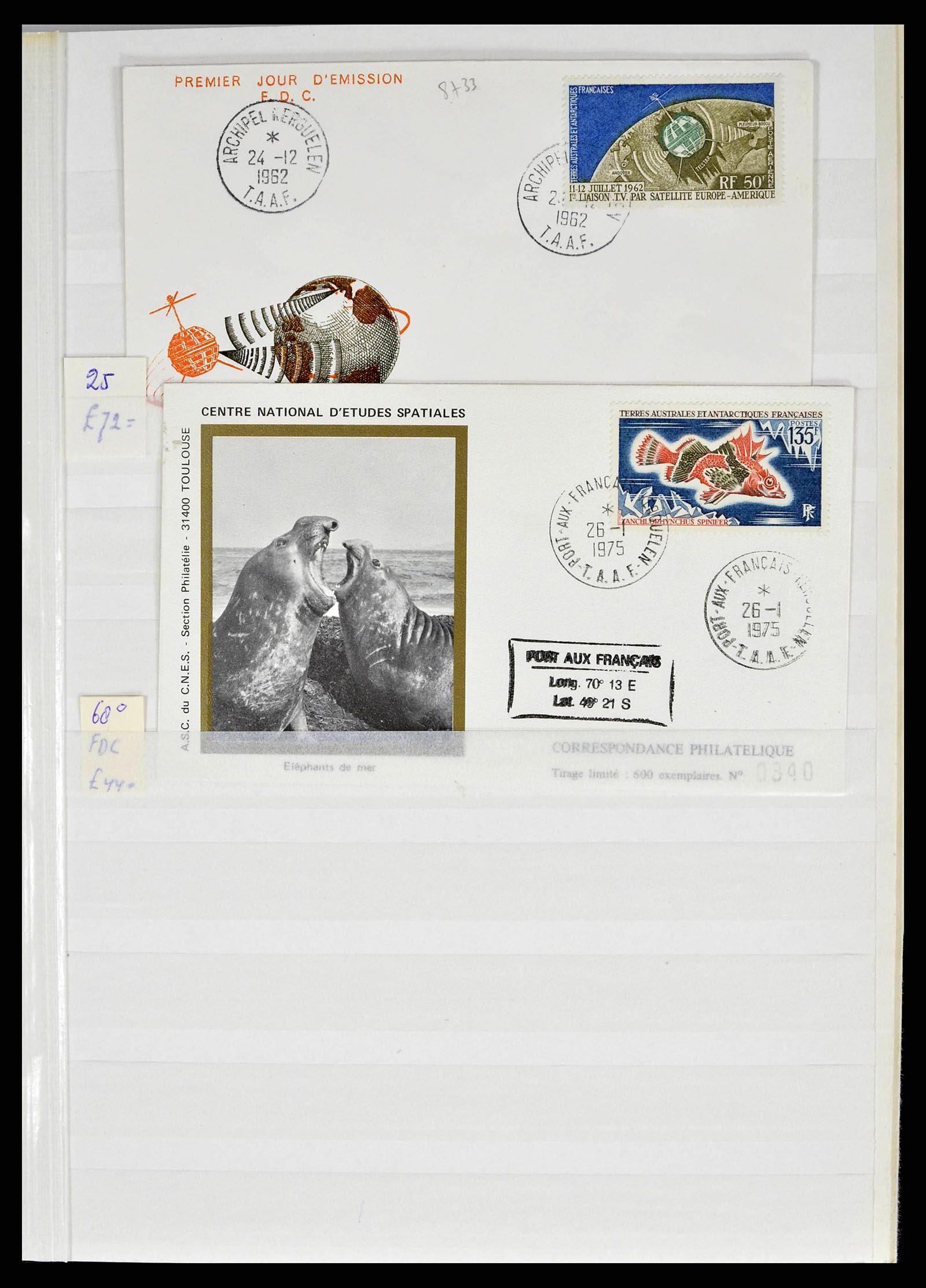 38776 0047 - Postzegelverzameling 38776 Frans Antarctica 1948-2011.