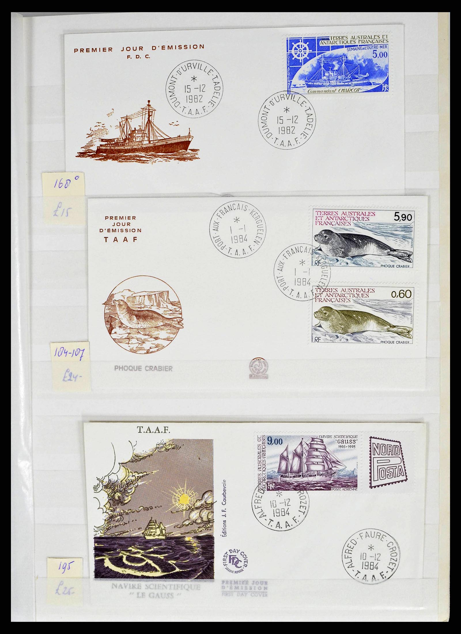 38776 0049 - Postzegelverzameling 38776 Frans Antarctica 1948-2011.