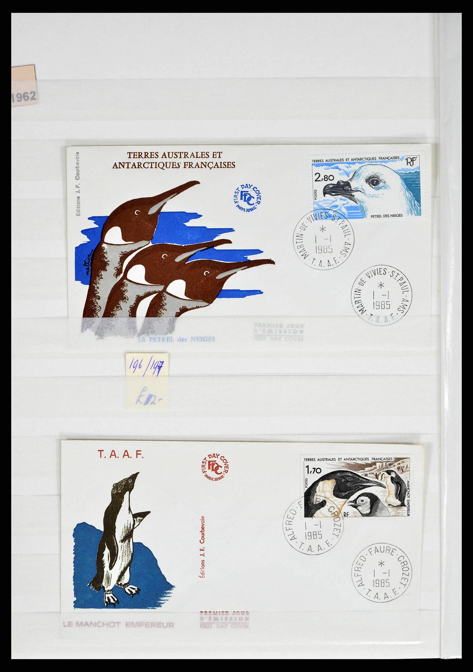 38776 0050 - Postzegelverzameling 38776 Frans Antarctica 1948-2011.