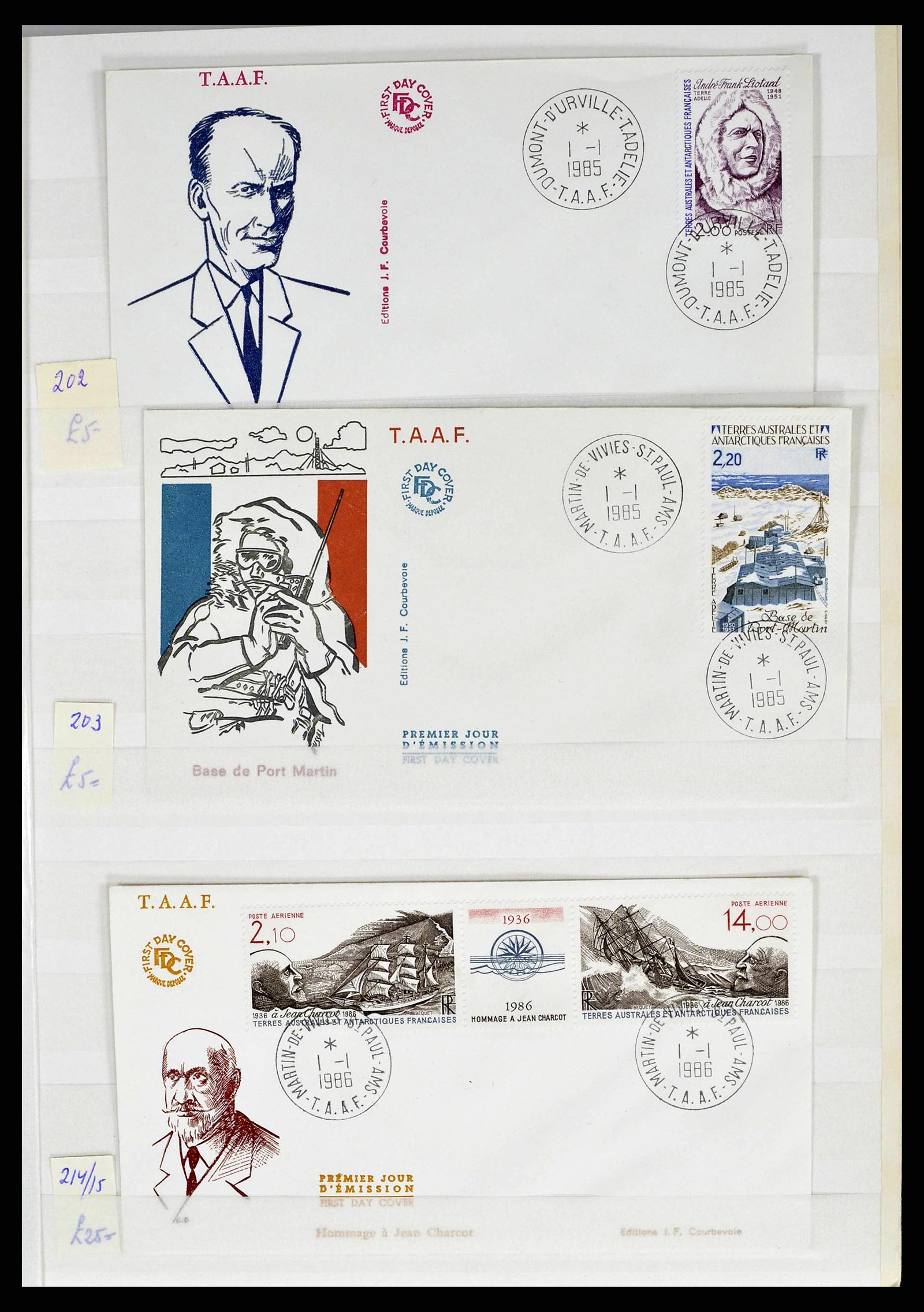 38776 0051 - Stamp collection 38776 French Antarctica 1948-2011.