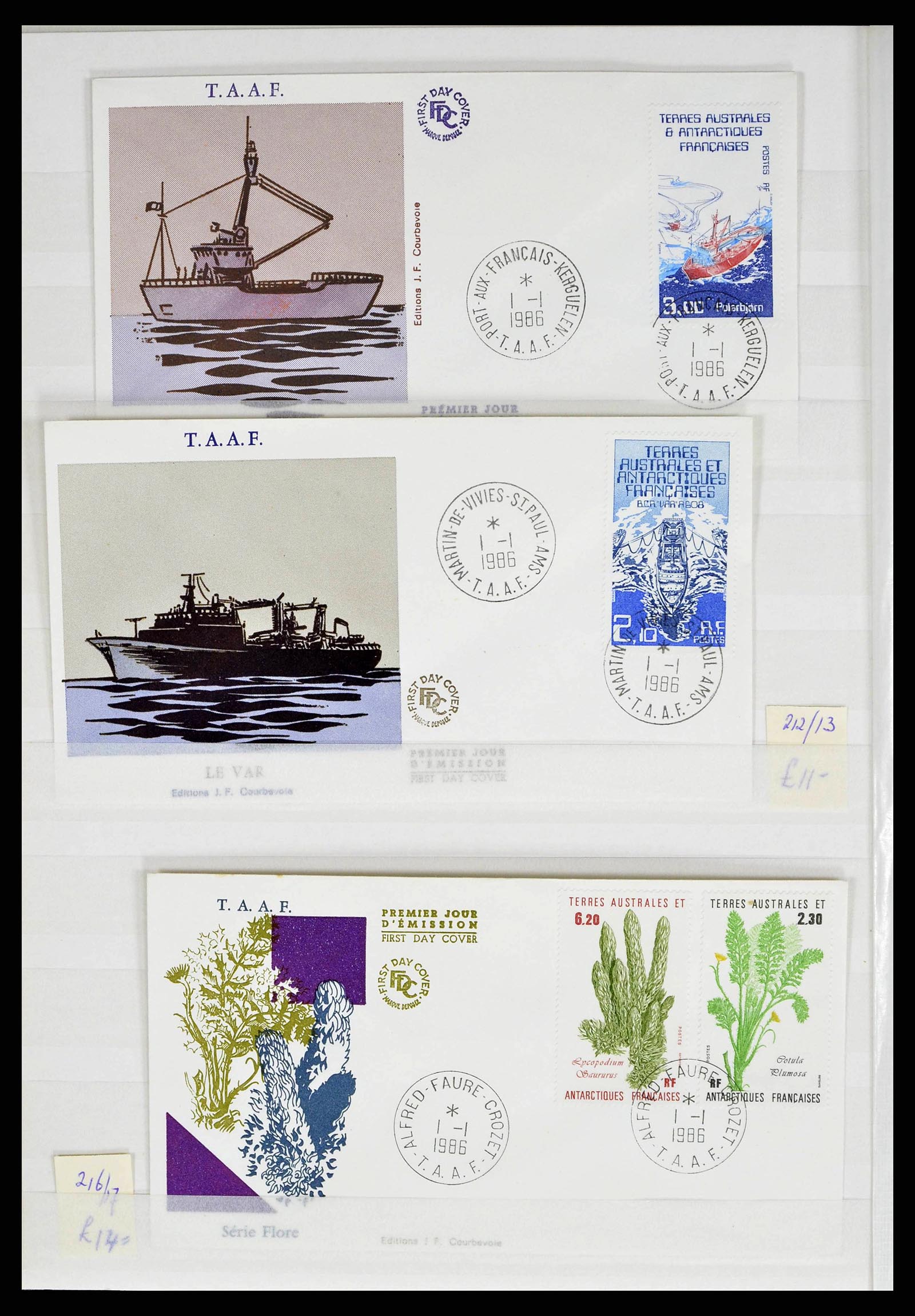 38776 0052 - Postzegelverzameling 38776 Frans Antarctica 1948-2011.