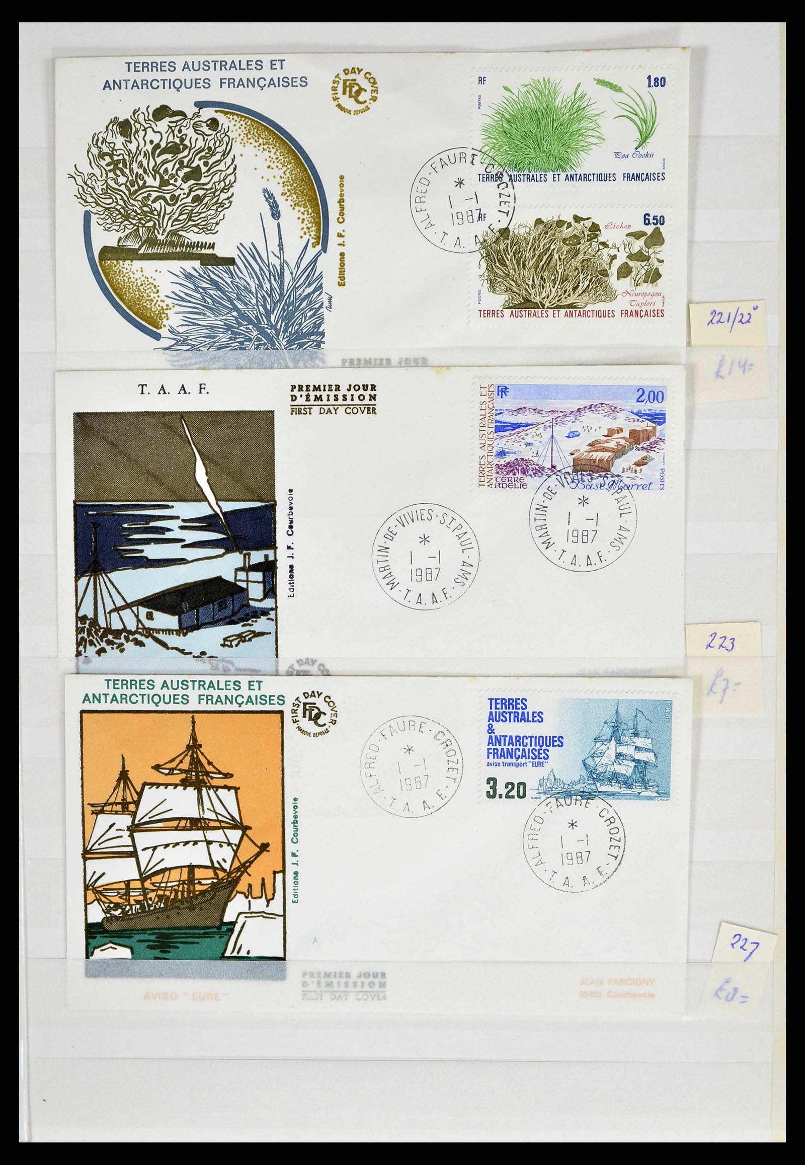 38776 0053 - Stamp collection 38776 French Antarctica 1948-2011.