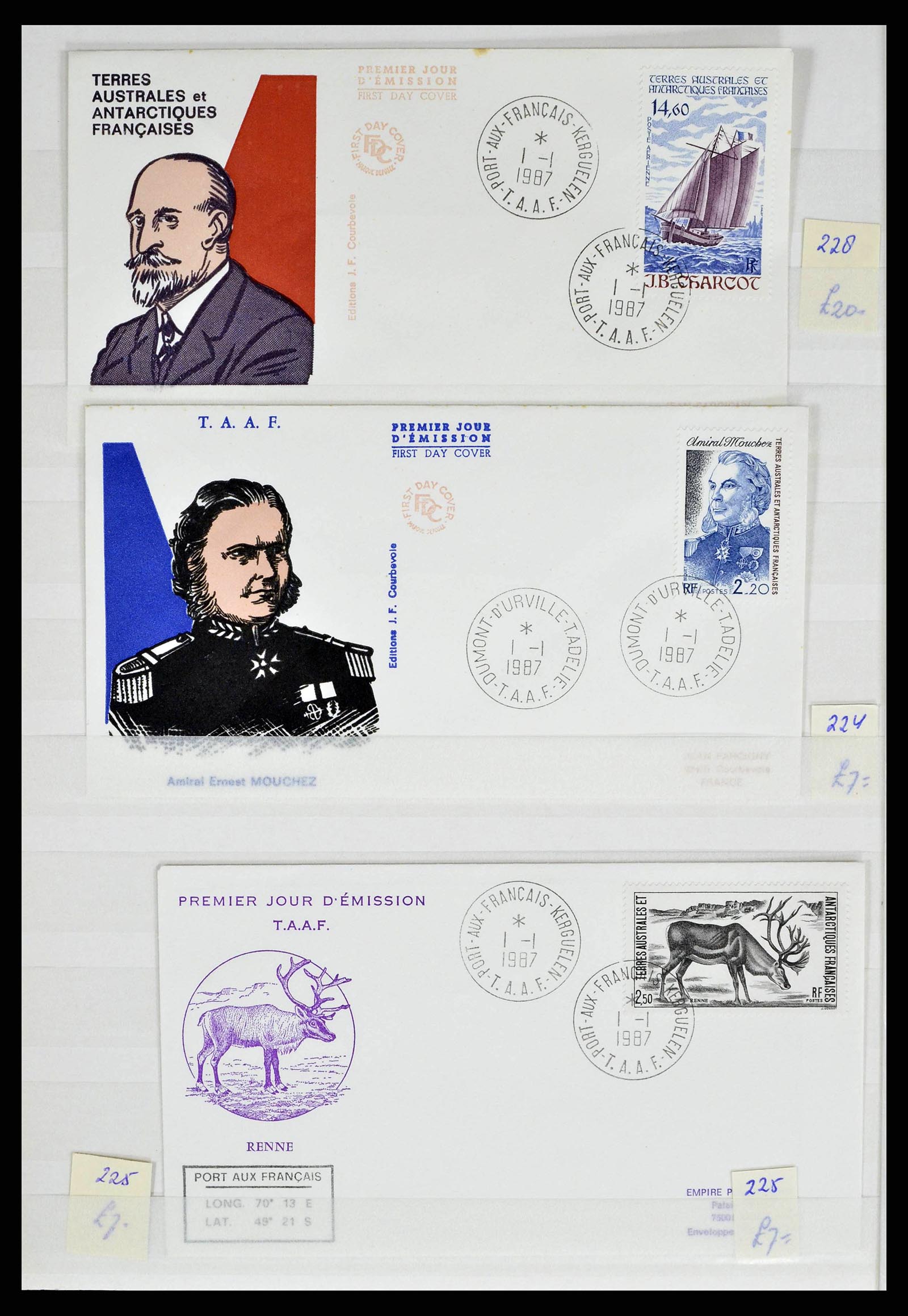 38776 0054 - Postzegelverzameling 38776 Frans Antarctica 1948-2011.
