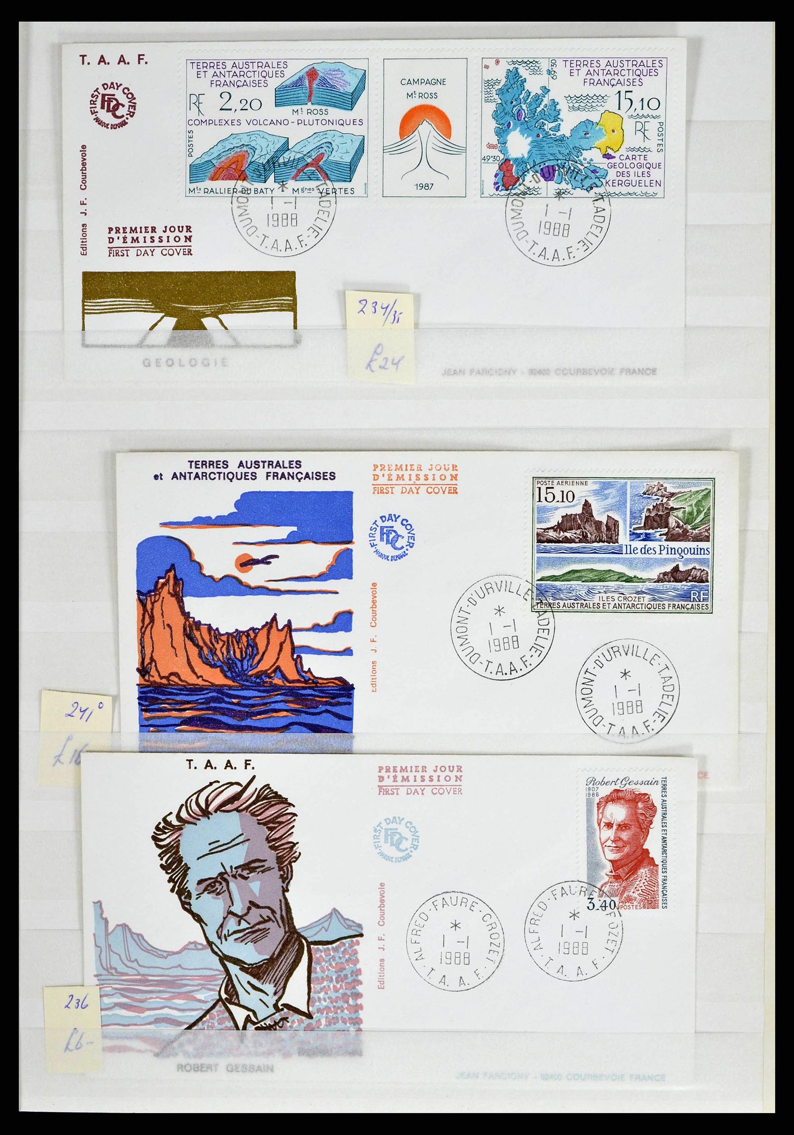 38776 0055 - Stamp collection 38776 French Antarctica 1948-2011.