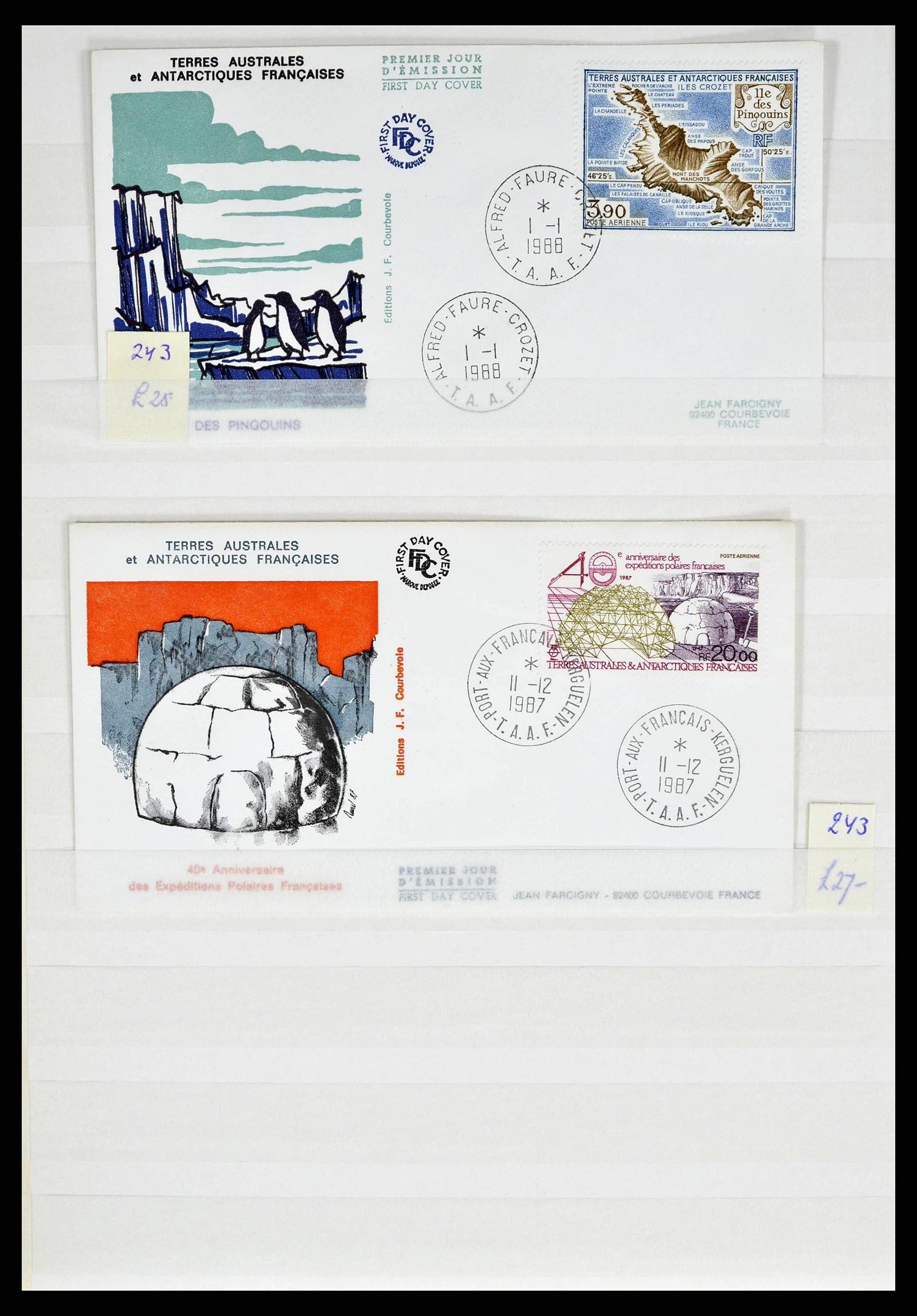 38776 0056 - Postzegelverzameling 38776 Frans Antarctica 1948-2011.