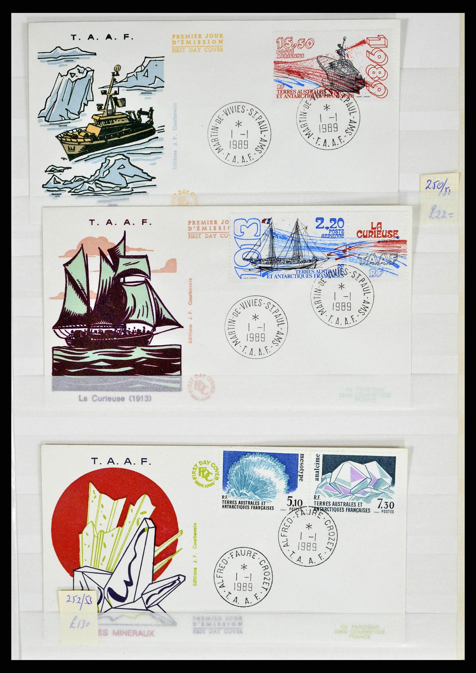 38776 0057 - Postzegelverzameling 38776 Frans Antarctica 1948-2011.