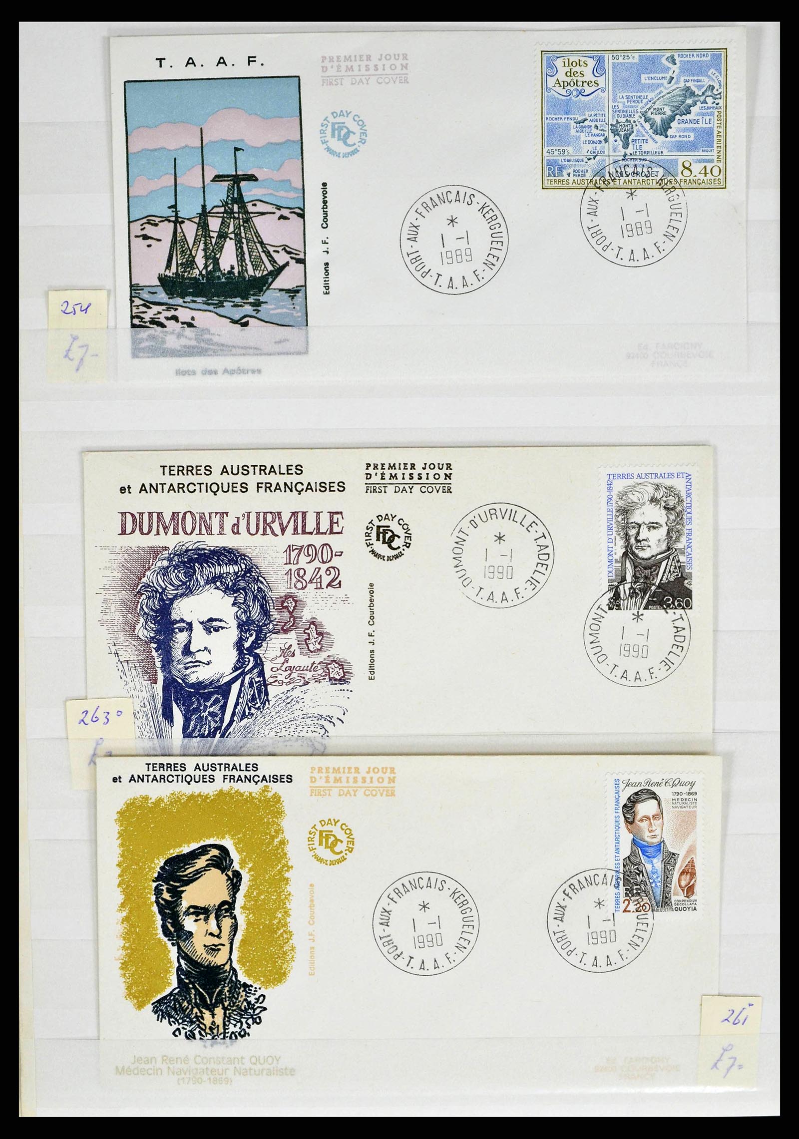 38776 0058 - Stamp collection 38776 French Antarctica 1948-2011.