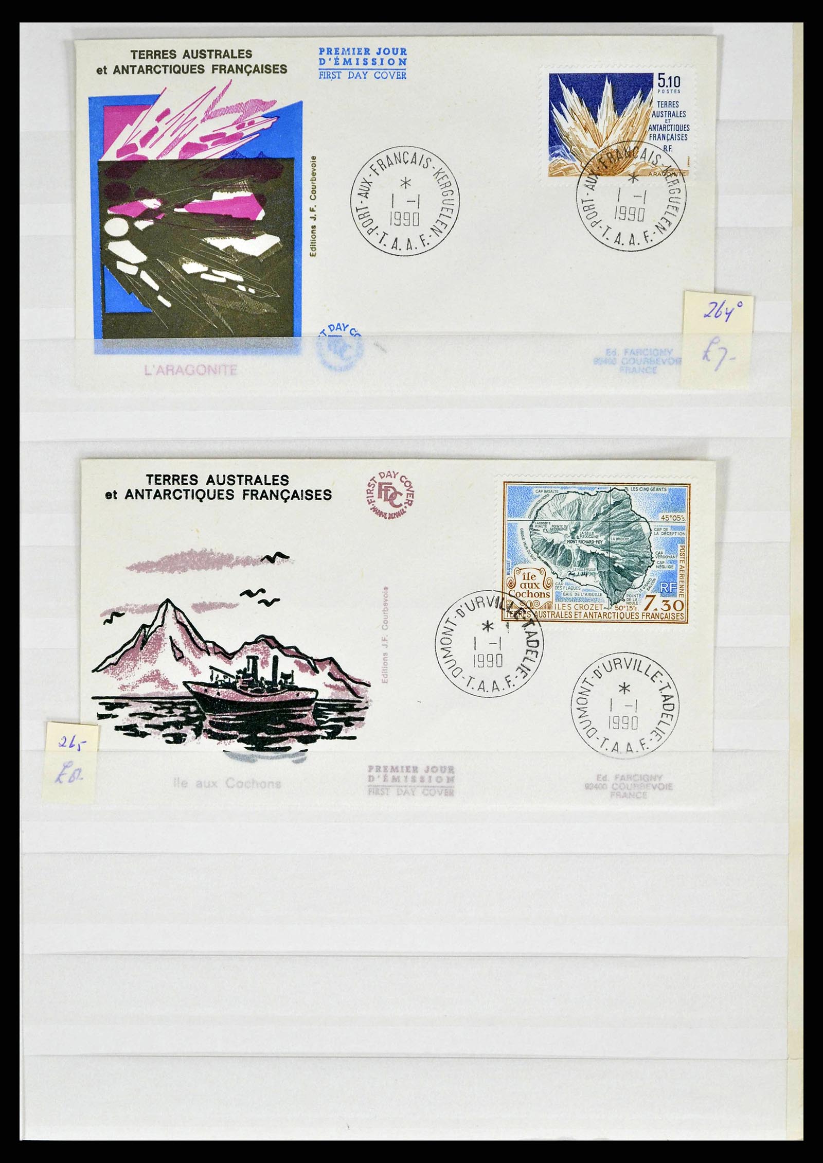 38776 0059 - Postzegelverzameling 38776 Frans Antarctica 1948-2011.