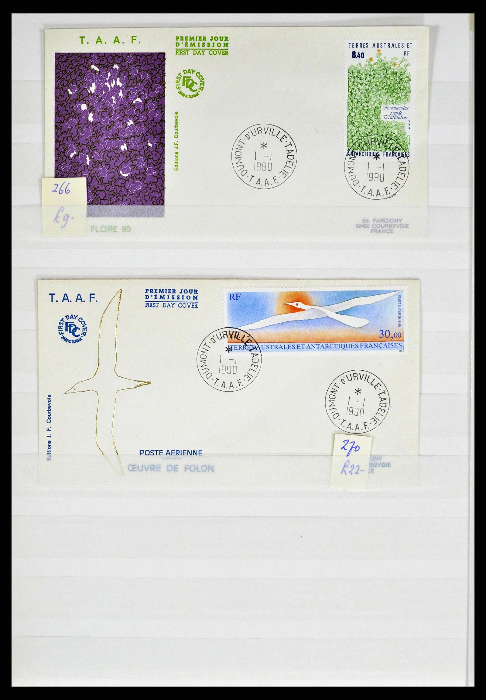 38776 0060 - Postzegelverzameling 38776 Frans Antarctica 1948-2011.