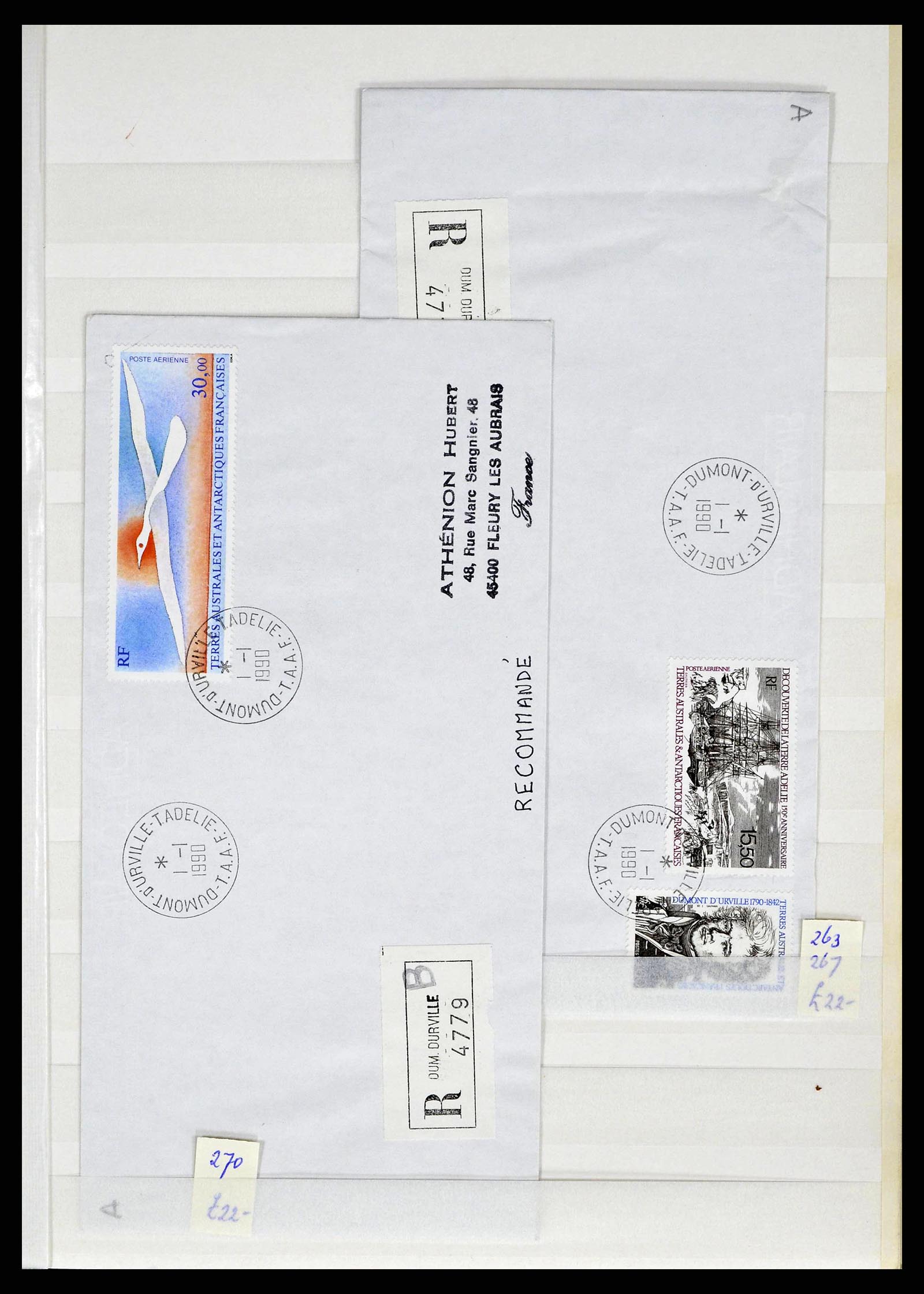 38776 0081 - Stamp collection 38776 French Antarctica 1948-2011.