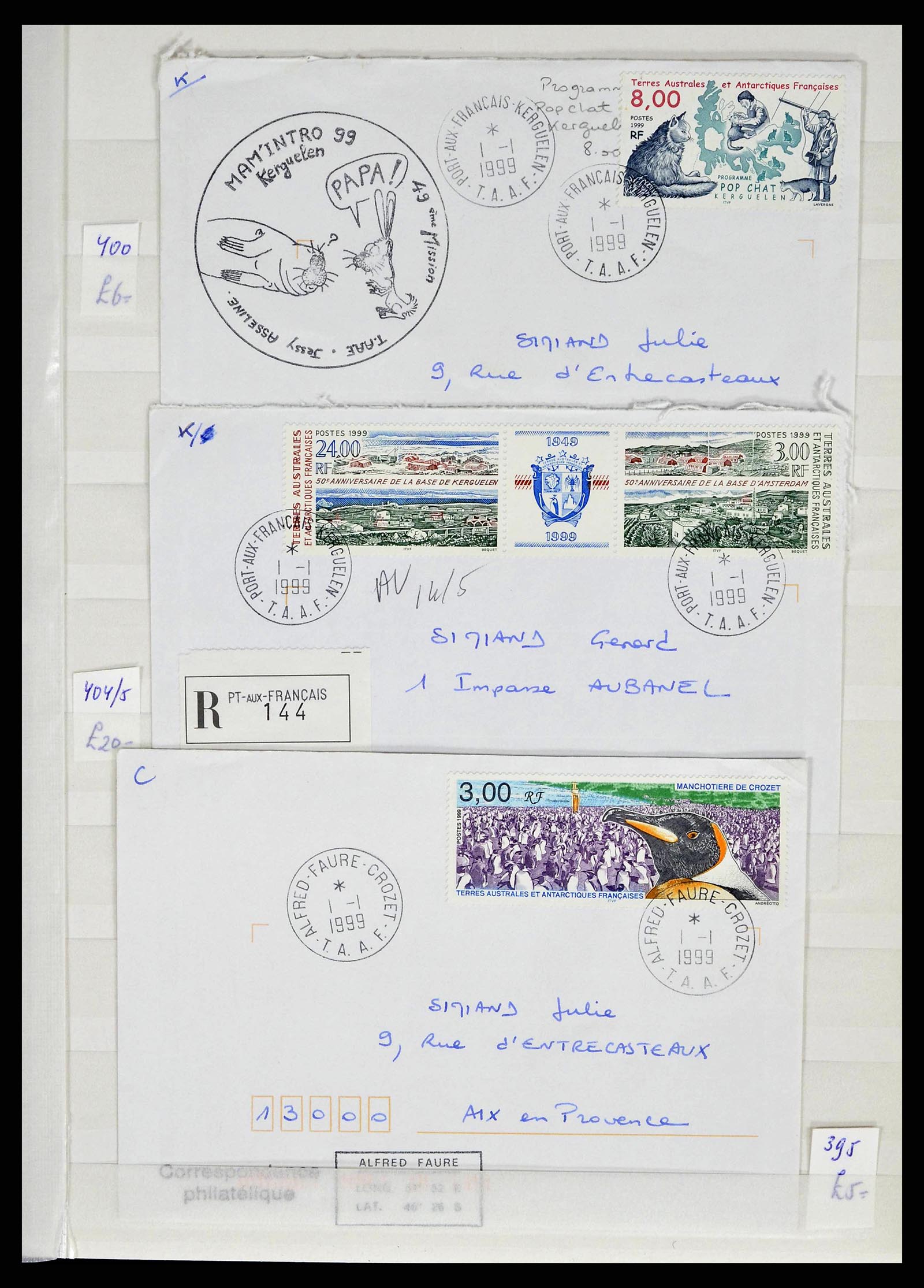 38776 0091 - Postzegelverzameling 38776 Frans Antarctica 1948-2011.
