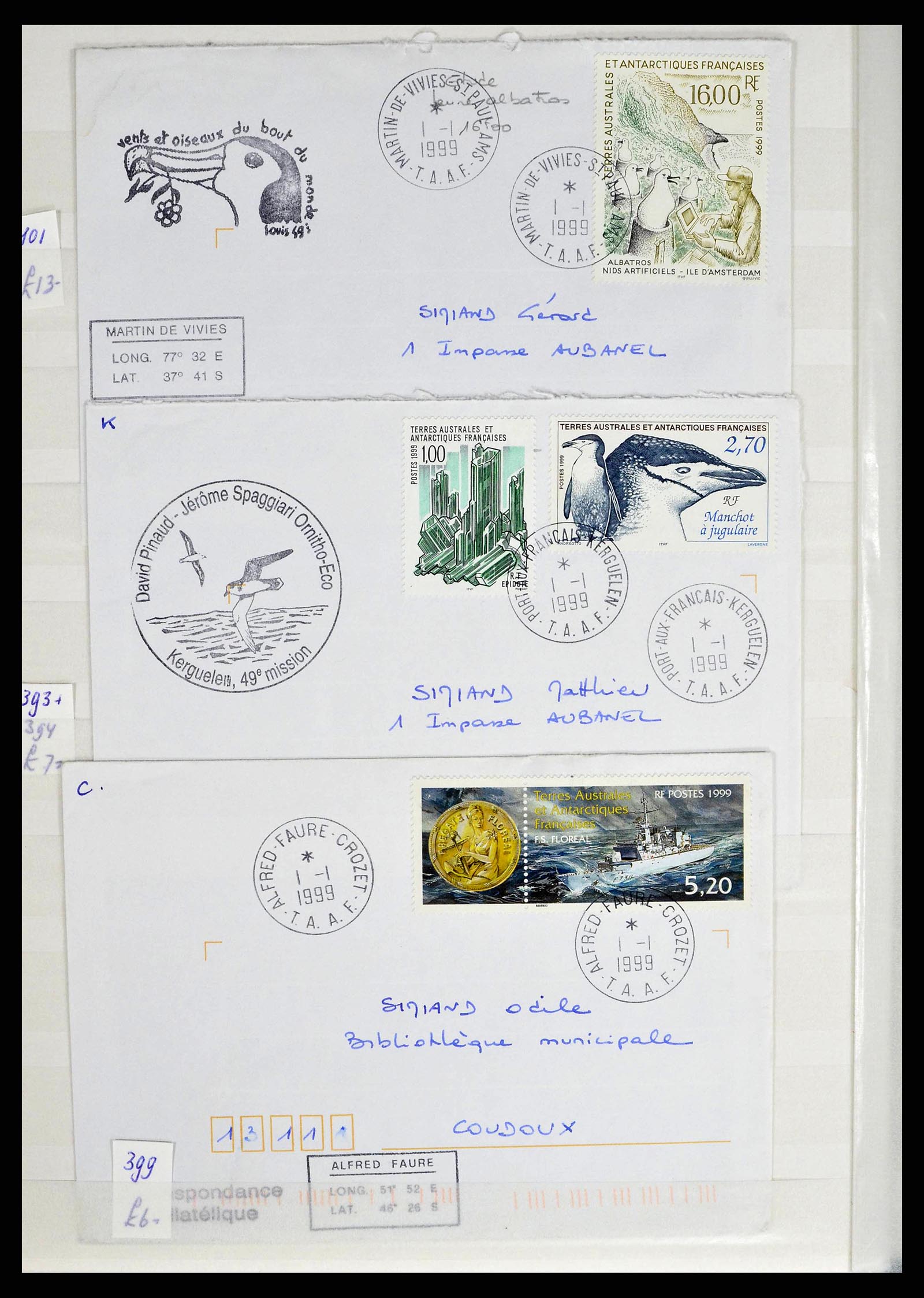 38776 0092 - Postzegelverzameling 38776 Frans Antarctica 1948-2011.