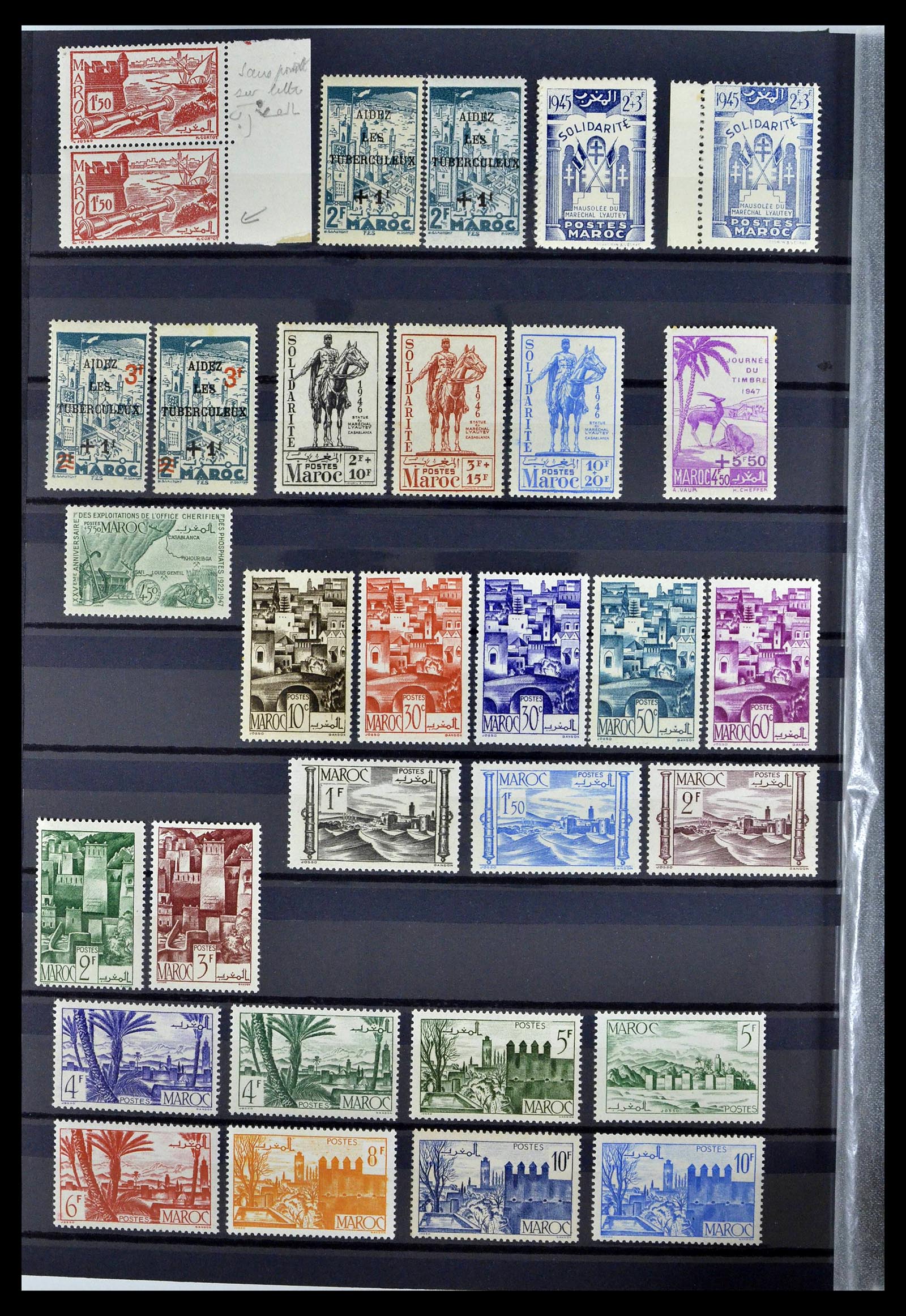 38778 0014 - Postzegelverzameling 38778 Marokko 1891-1980.