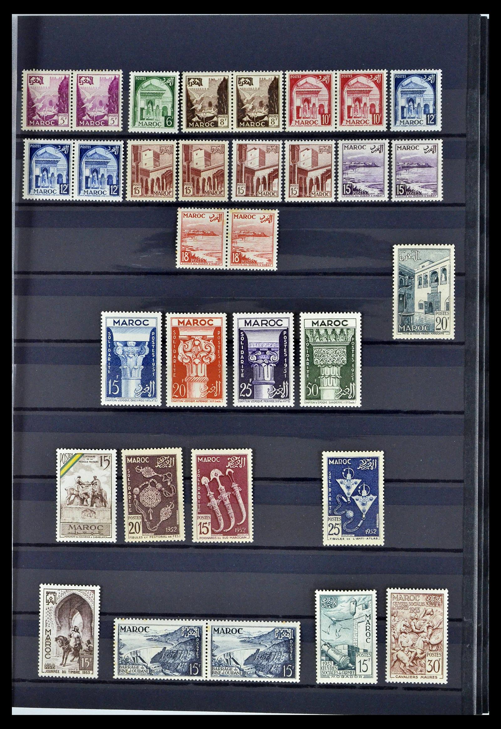 38778 0017 - Postzegelverzameling 38778 Marokko 1891-1980.