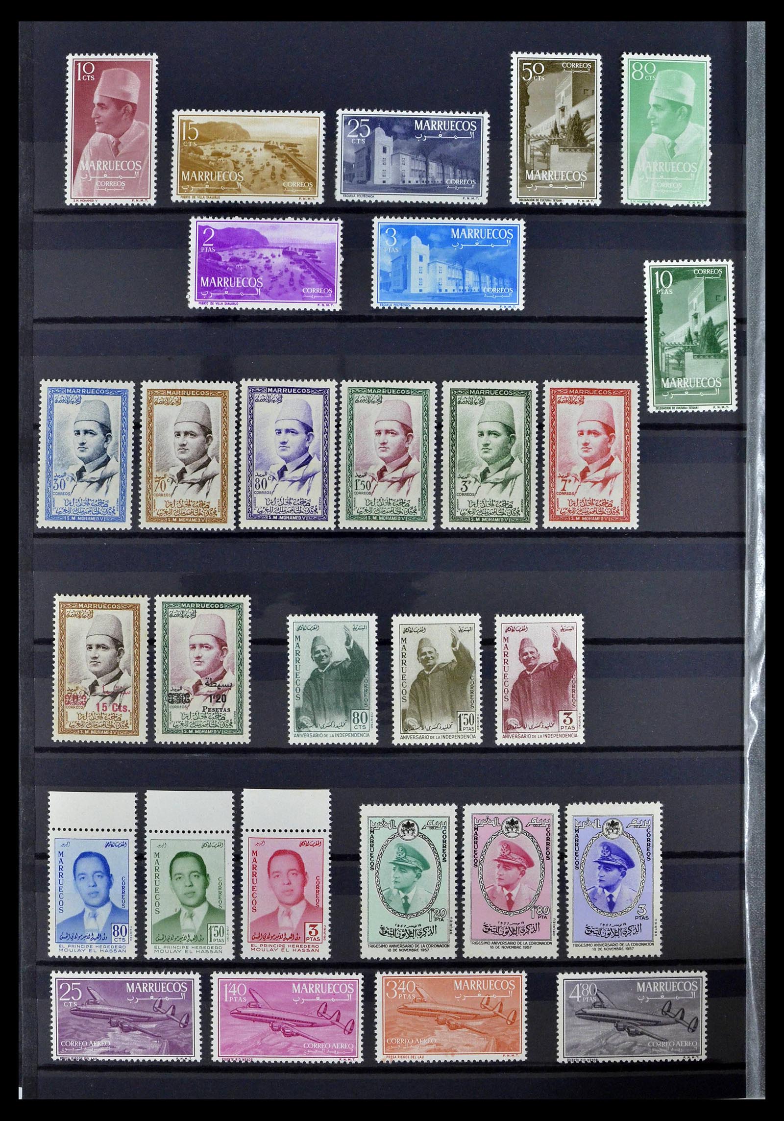 38778 0020 - Postzegelverzameling 38778 Marokko 1891-1980.