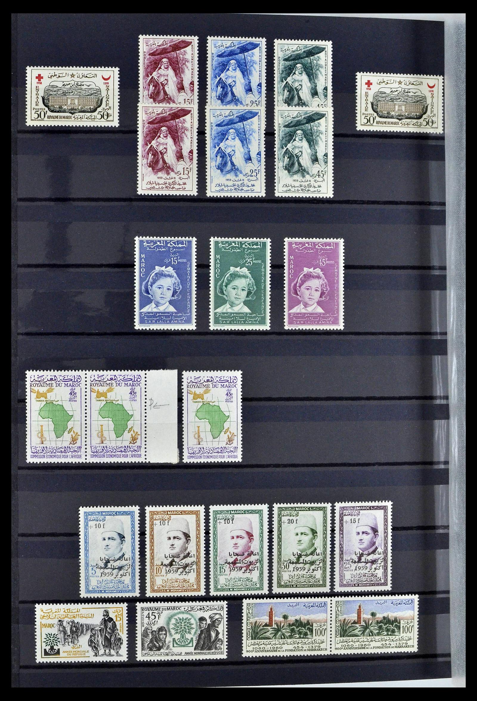 38778 0026 - Postzegelverzameling 38778 Marokko 1891-1980.
