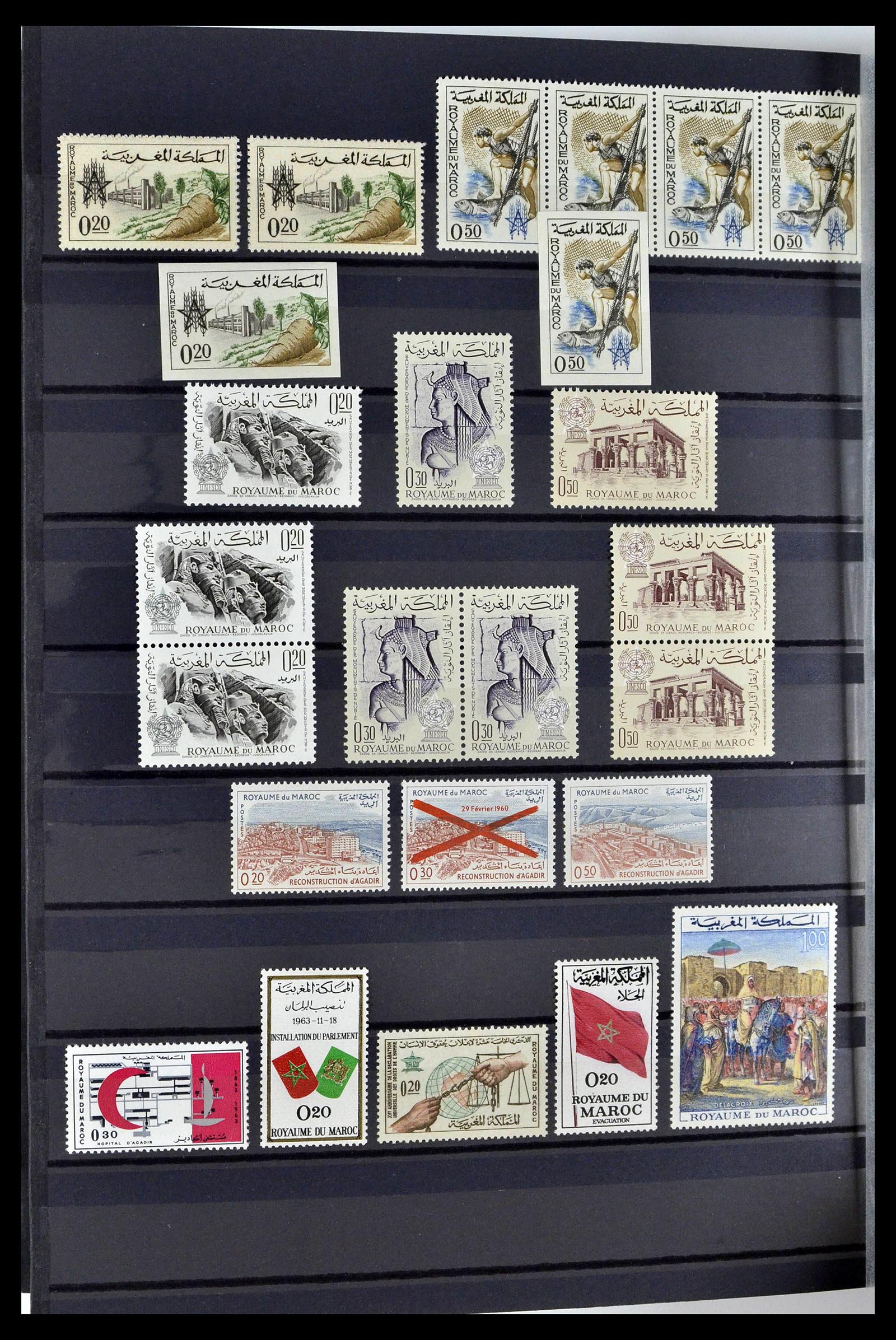 38778 0032 - Stamp collection 38778 Marocco 1891-1980.