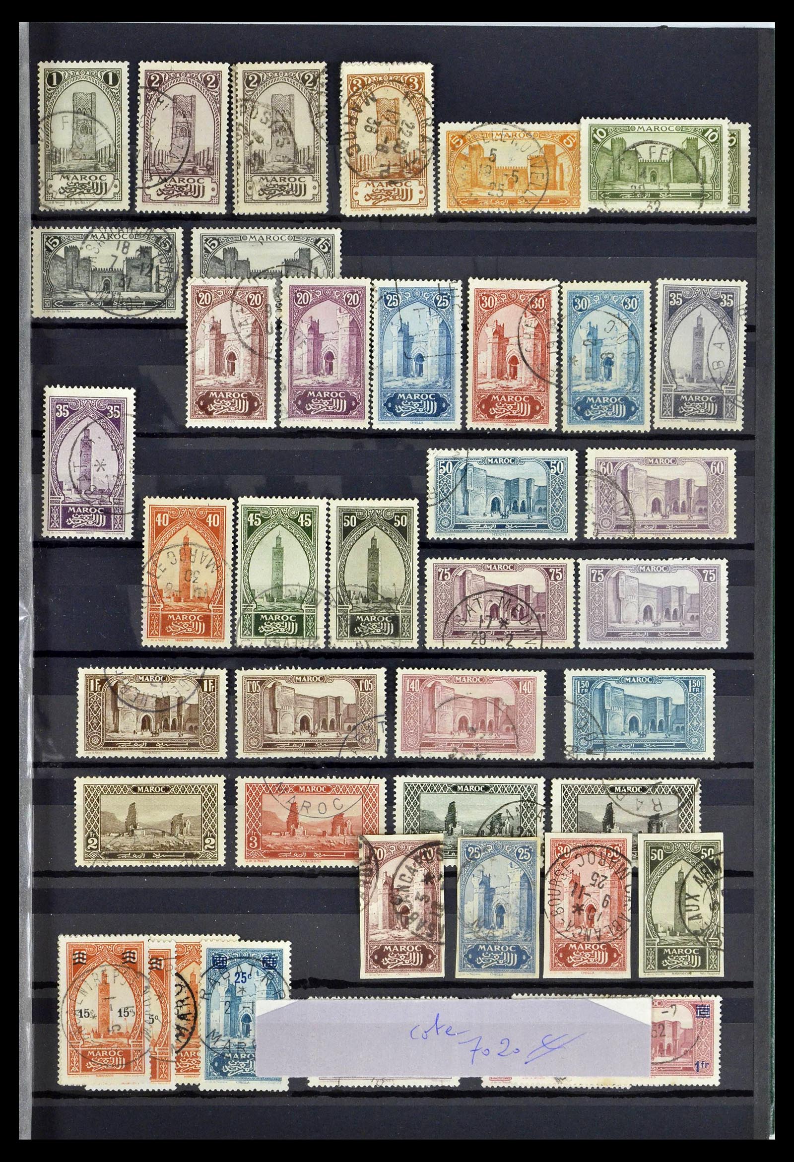 38778 0049 - Postzegelverzameling 38778 Marokko 1891-1980.