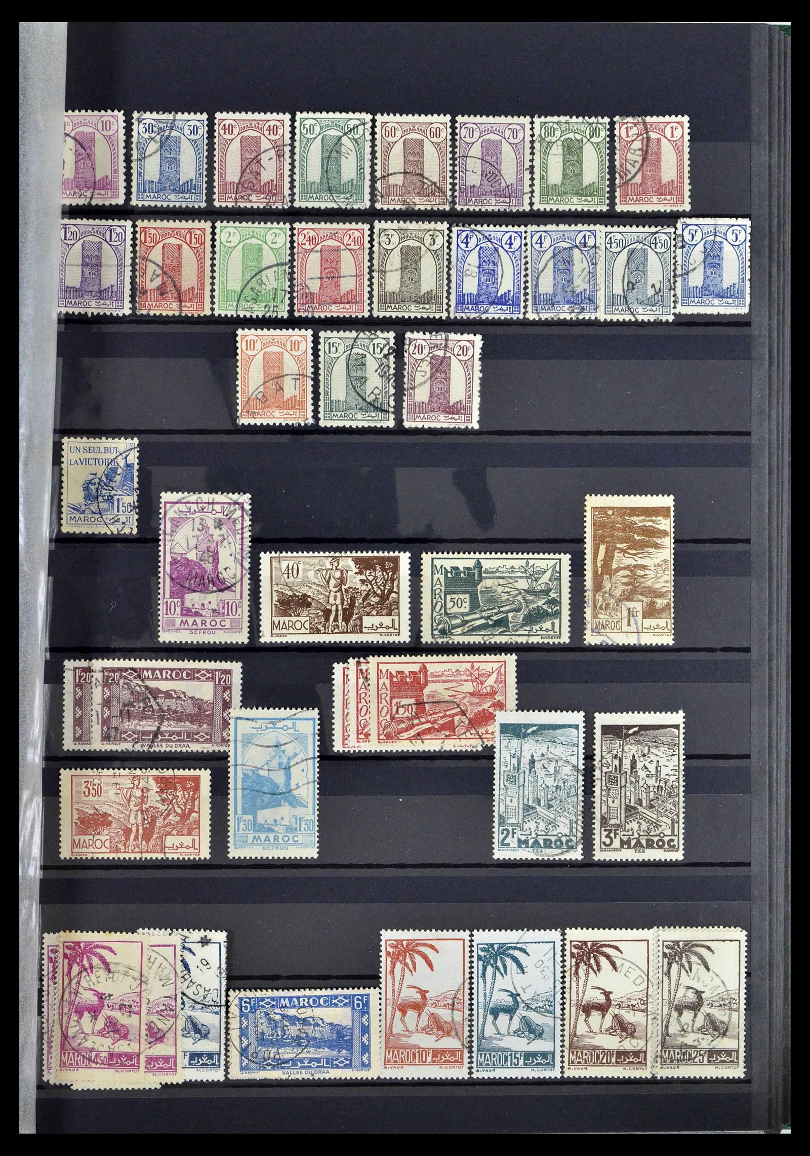 38778 0053 - Postzegelverzameling 38778 Marokko 1891-1980.