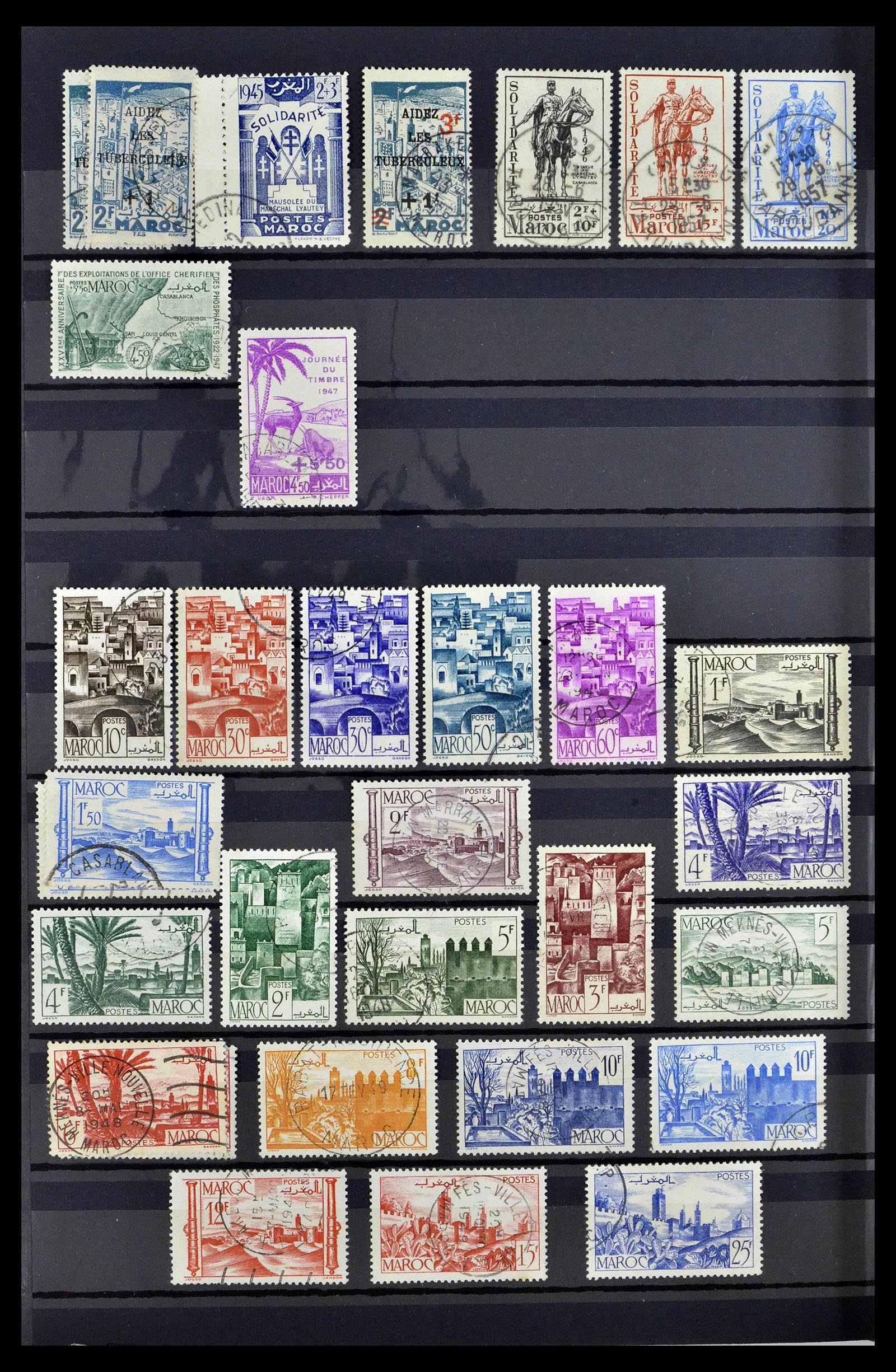 38778 0054 - Postzegelverzameling 38778 Marokko 1891-1980.