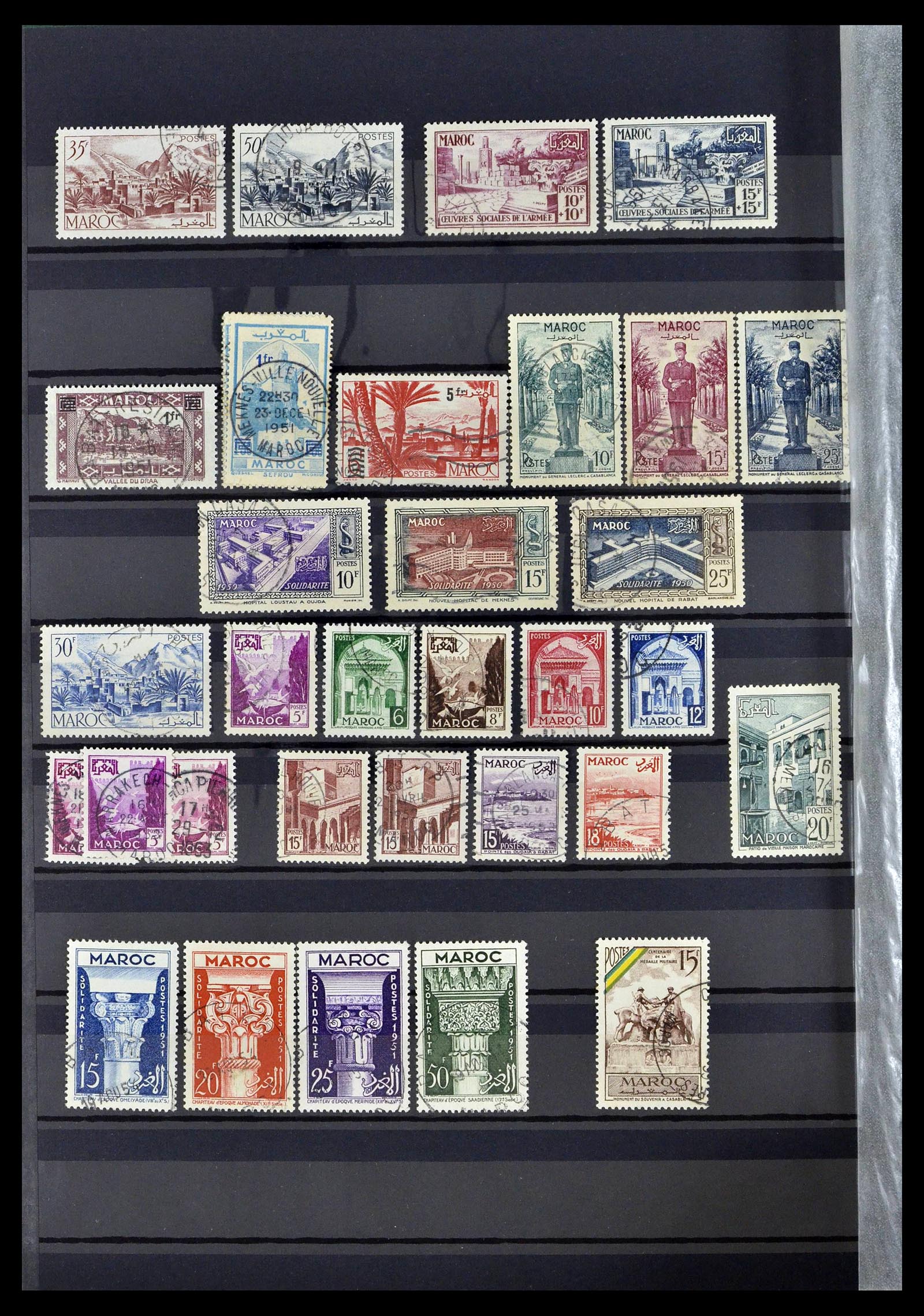 38778 0056 - Postzegelverzameling 38778 Marokko 1891-1980.