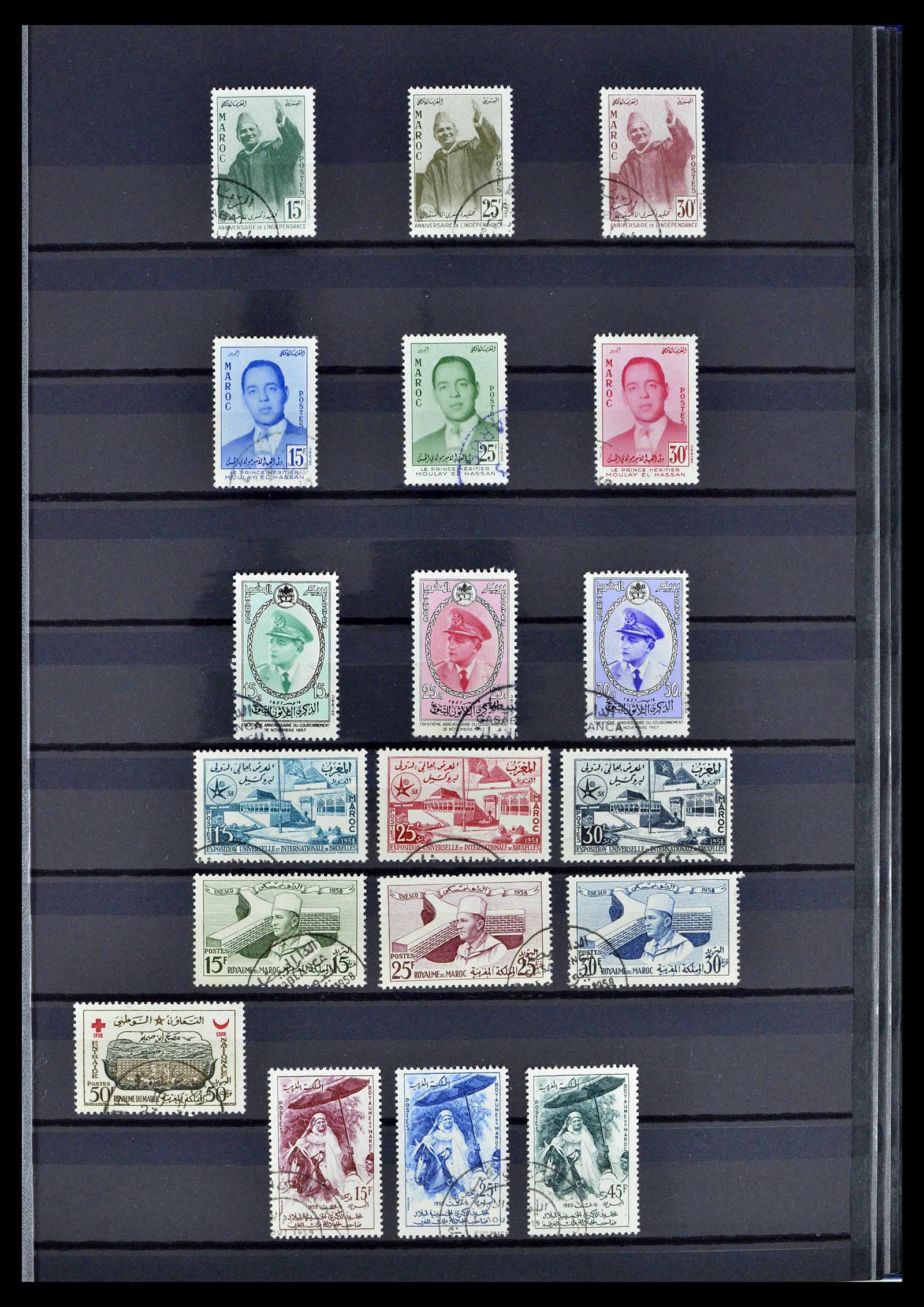 38778 0099 - Stamp collection 38778 Marocco 1891-1980.