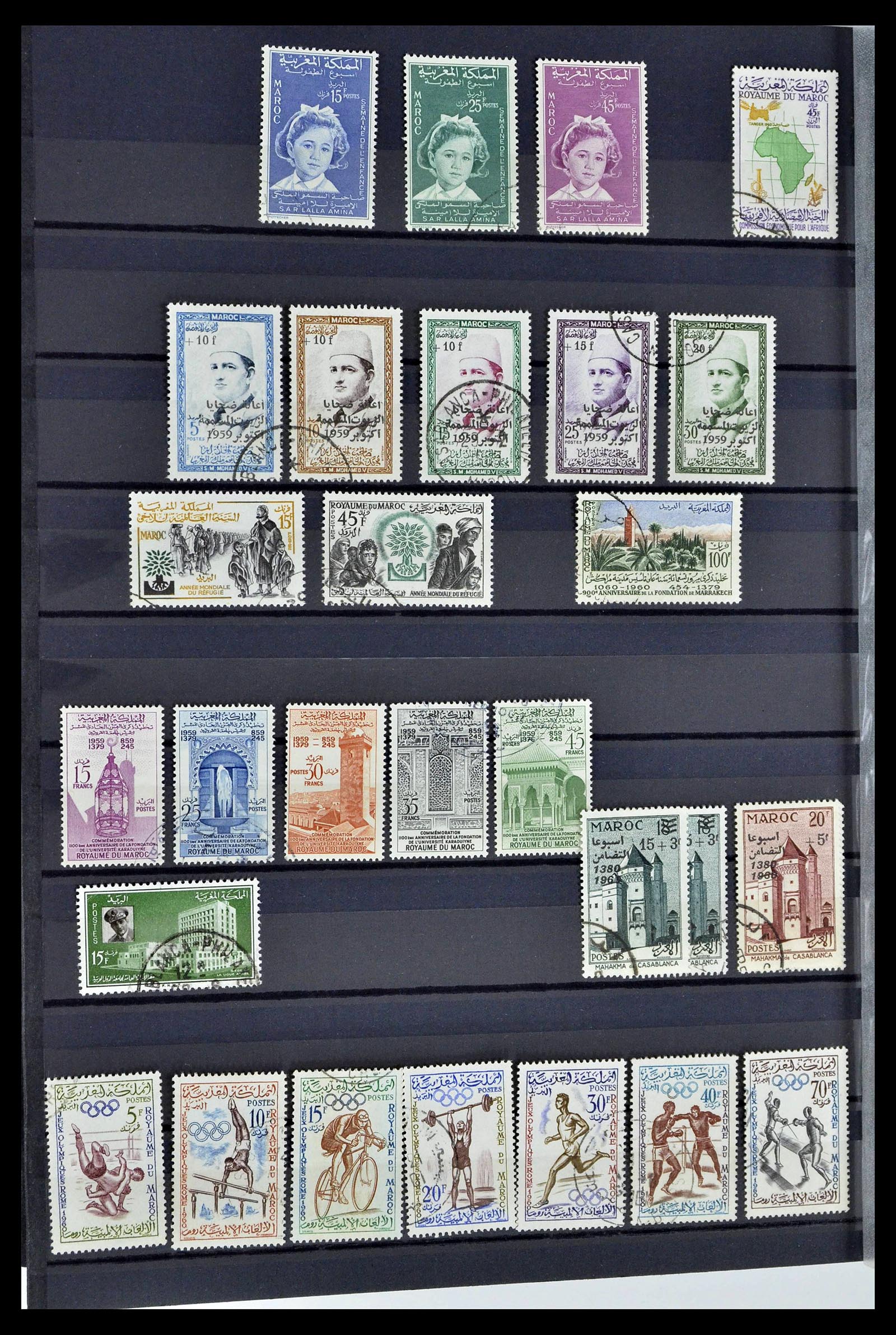 38778 0100 - Stamp collection 38778 Marocco 1891-1980.