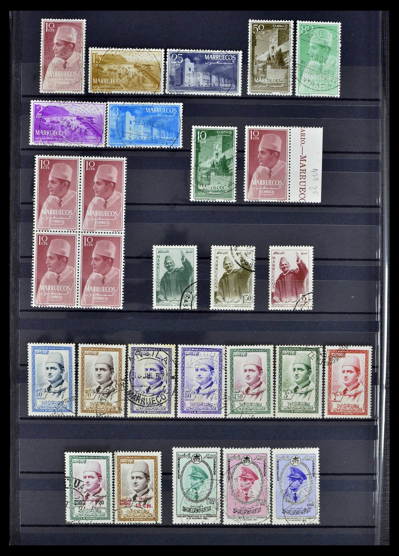 38778 0230 - Postzegelverzameling 38778 Marokko 1891-1980.