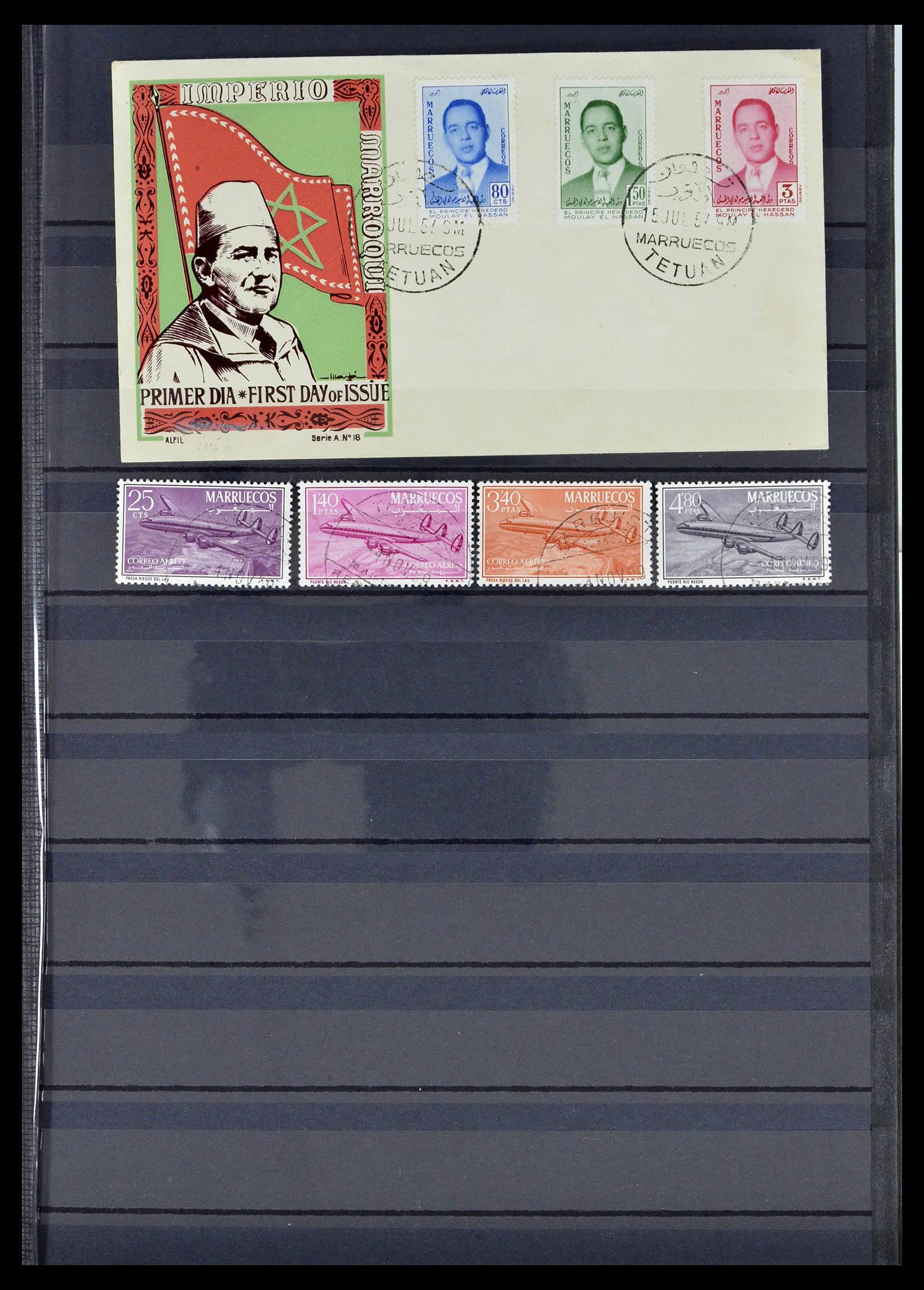 38778 0231 - Postzegelverzameling 38778 Marokko 1891-1980.