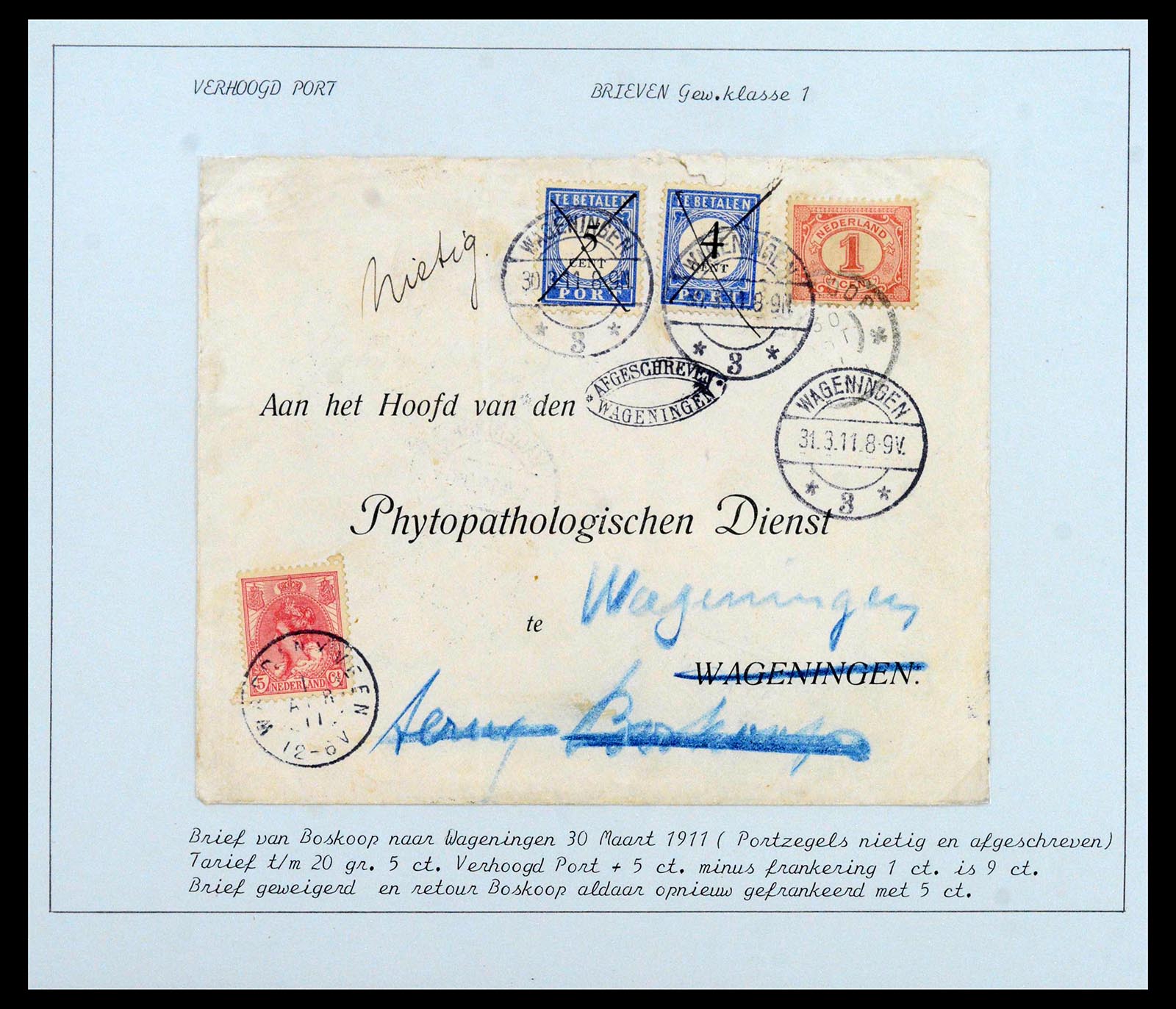 38779 0002 - Postzegelverzameling 38779 Nederland brieven 1872-1945.