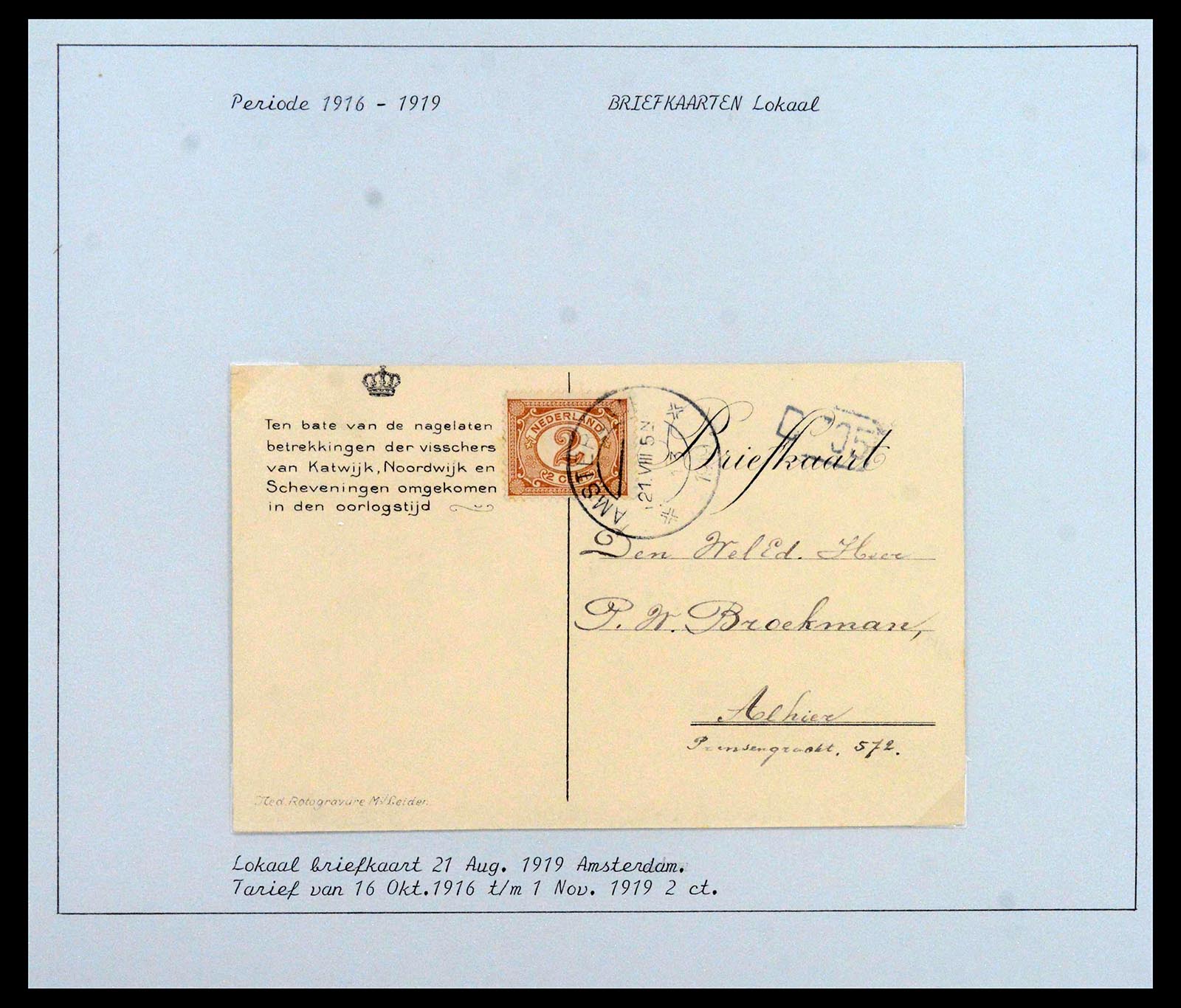 38779 0003 - Postzegelverzameling 38779 Nederland brieven 1872-1945.