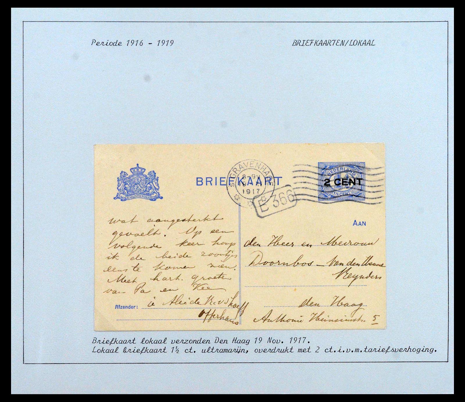 38779 0004 - Postzegelverzameling 38779 Nederland brieven 1872-1945.