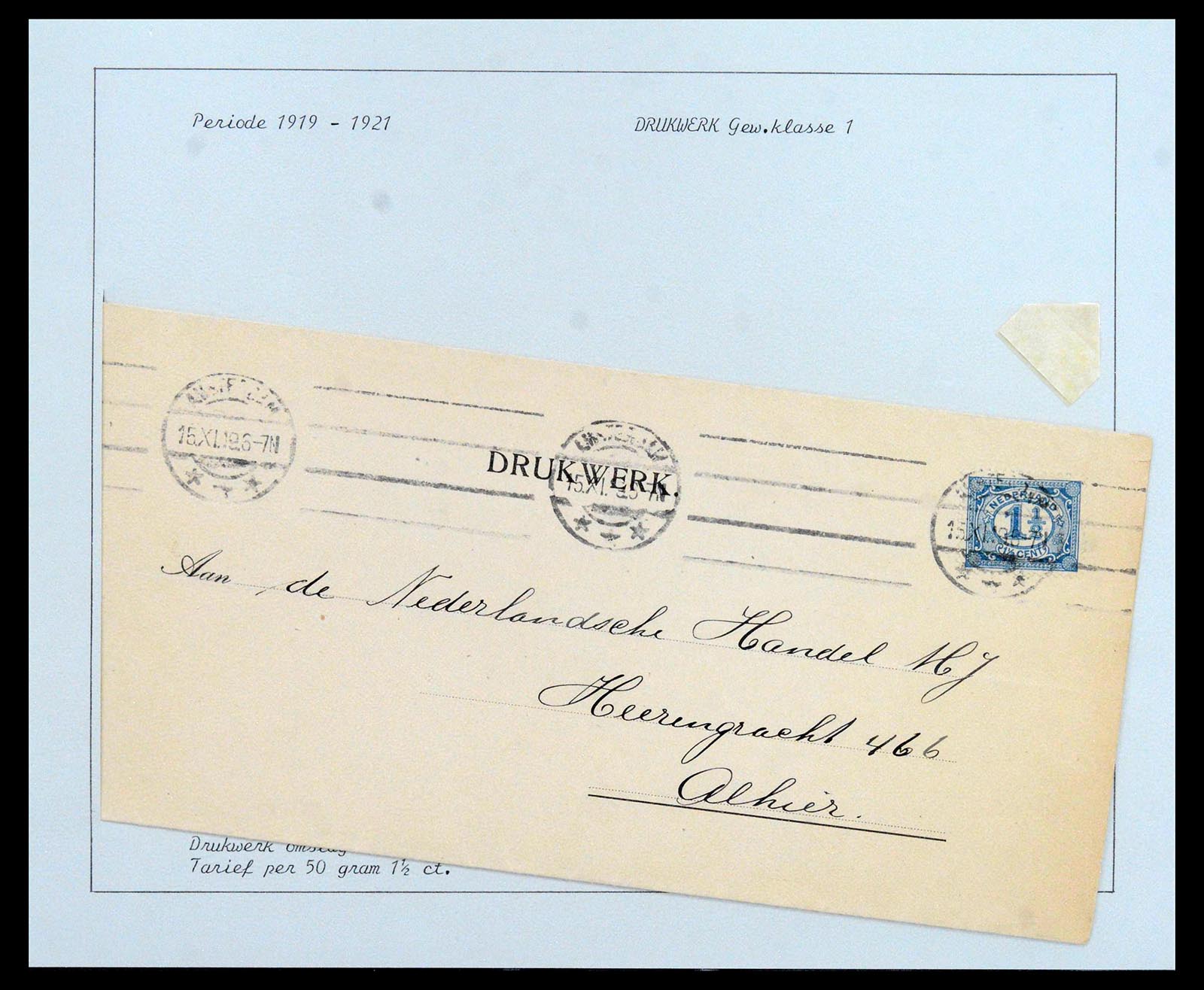 38779 0005 - Postzegelverzameling 38779 Nederland brieven 1872-1945.