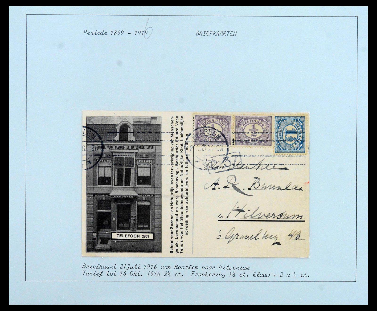 38779 0010 - Postzegelverzameling 38779 Nederland brieven 1872-1945.