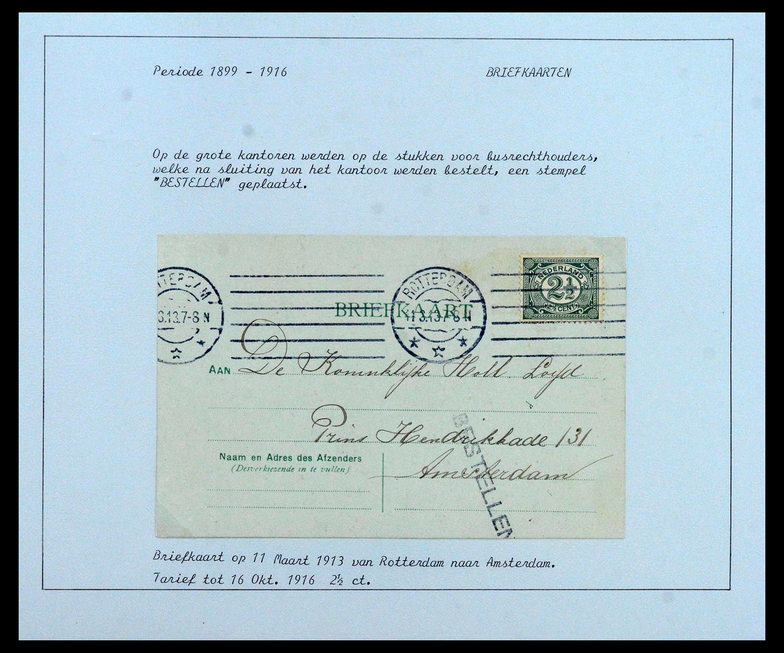 38779 0011 - Postzegelverzameling 38779 Nederland brieven 1872-1945.