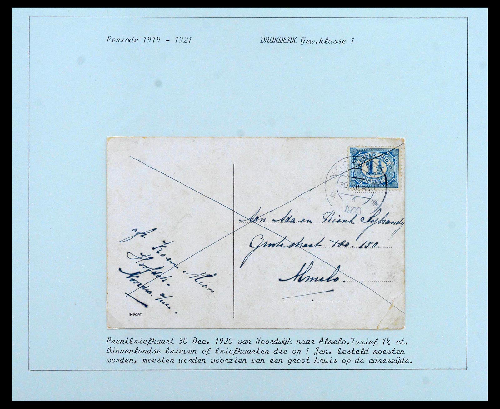 38779 0015 - Postzegelverzameling 38779 Nederland brieven 1872-1945.