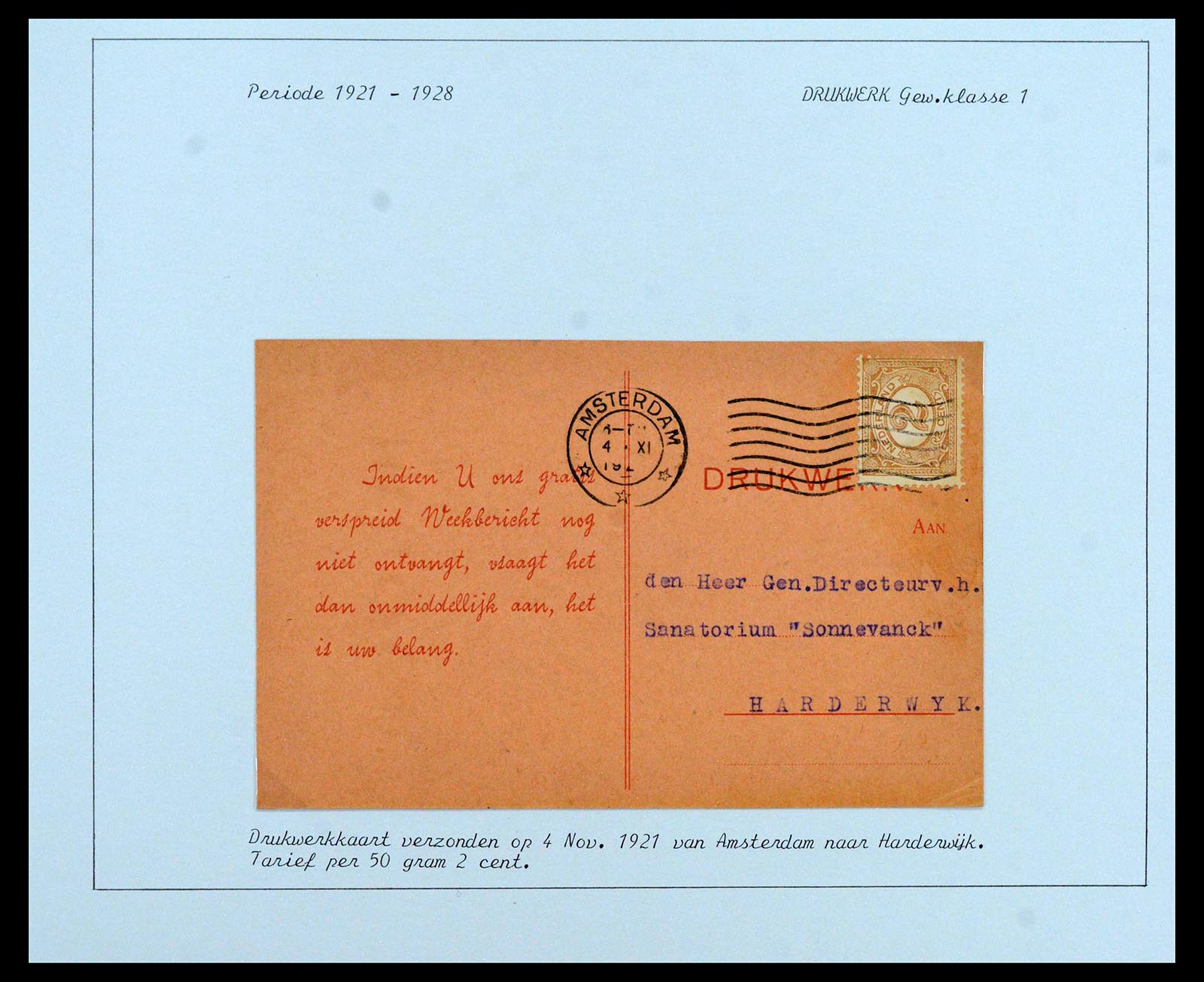 38779 0020 - Postzegelverzameling 38779 Nederland brieven 1872-1945.