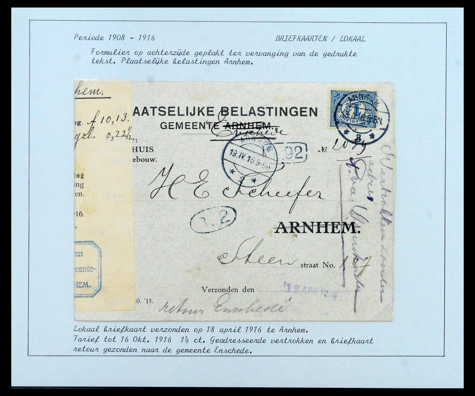 38779 0027 - Postzegelverzameling 38779 Nederland brieven 1872-1945.