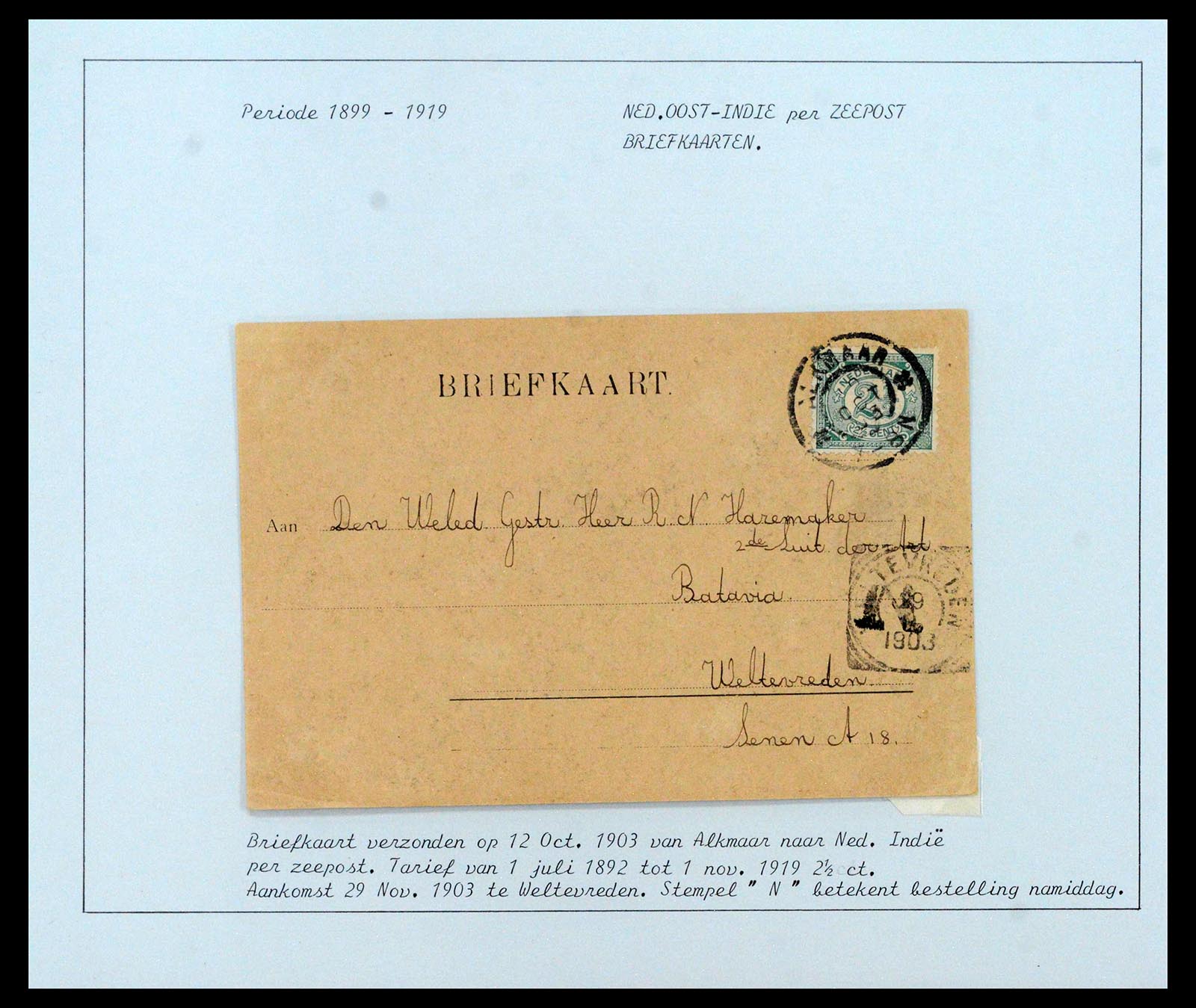 38779 0038 - Postzegelverzameling 38779 Nederland brieven 1872-1945.
