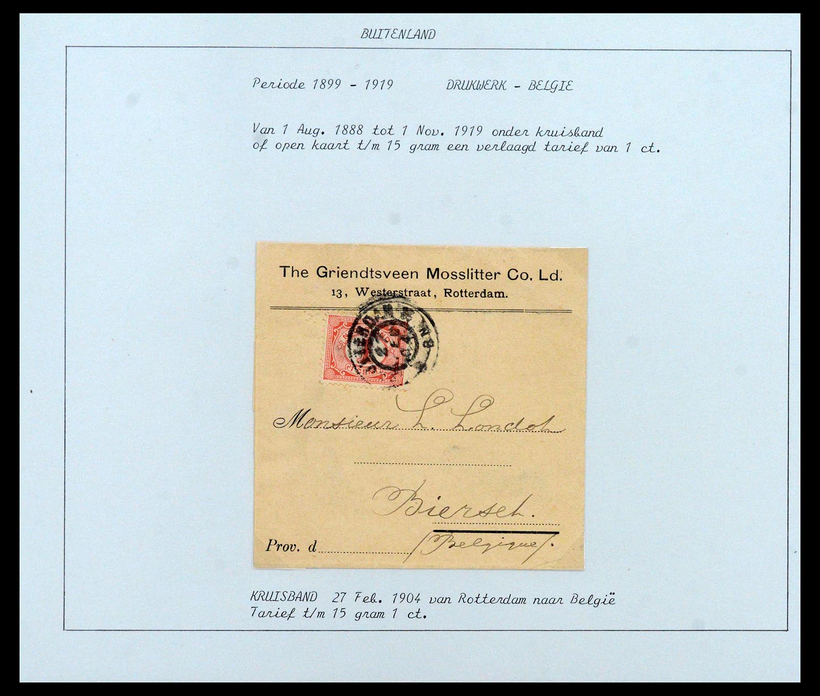 38779 0039 - Postzegelverzameling 38779 Nederland brieven 1872-1945.