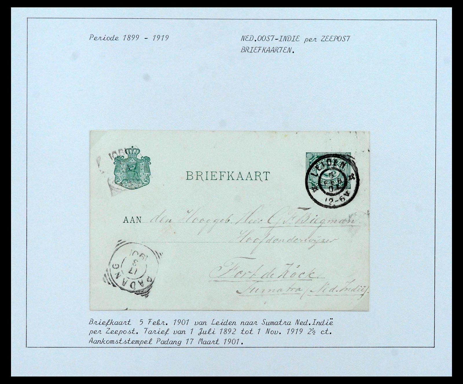 38779 0040 - Postzegelverzameling 38779 Nederland brieven 1872-1945.