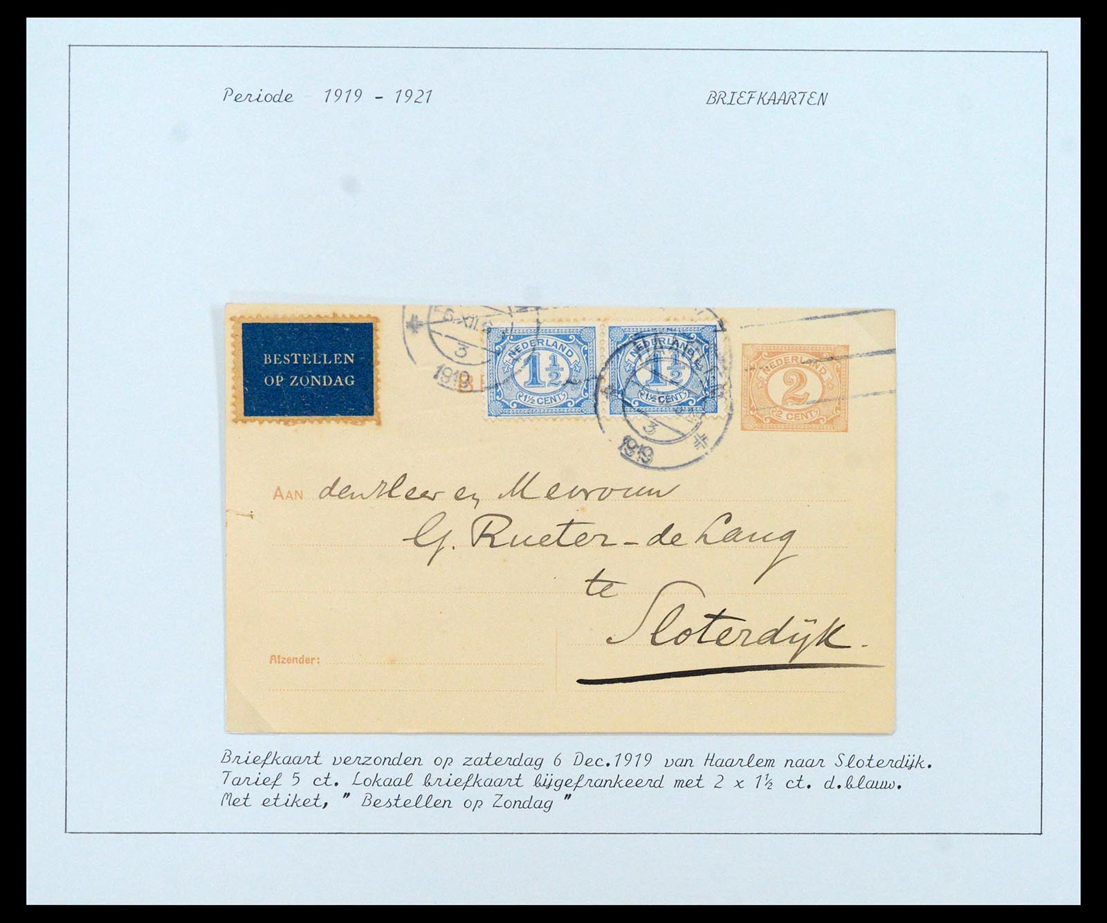 38779 0042 - Postzegelverzameling 38779 Nederland brieven 1872-1945.