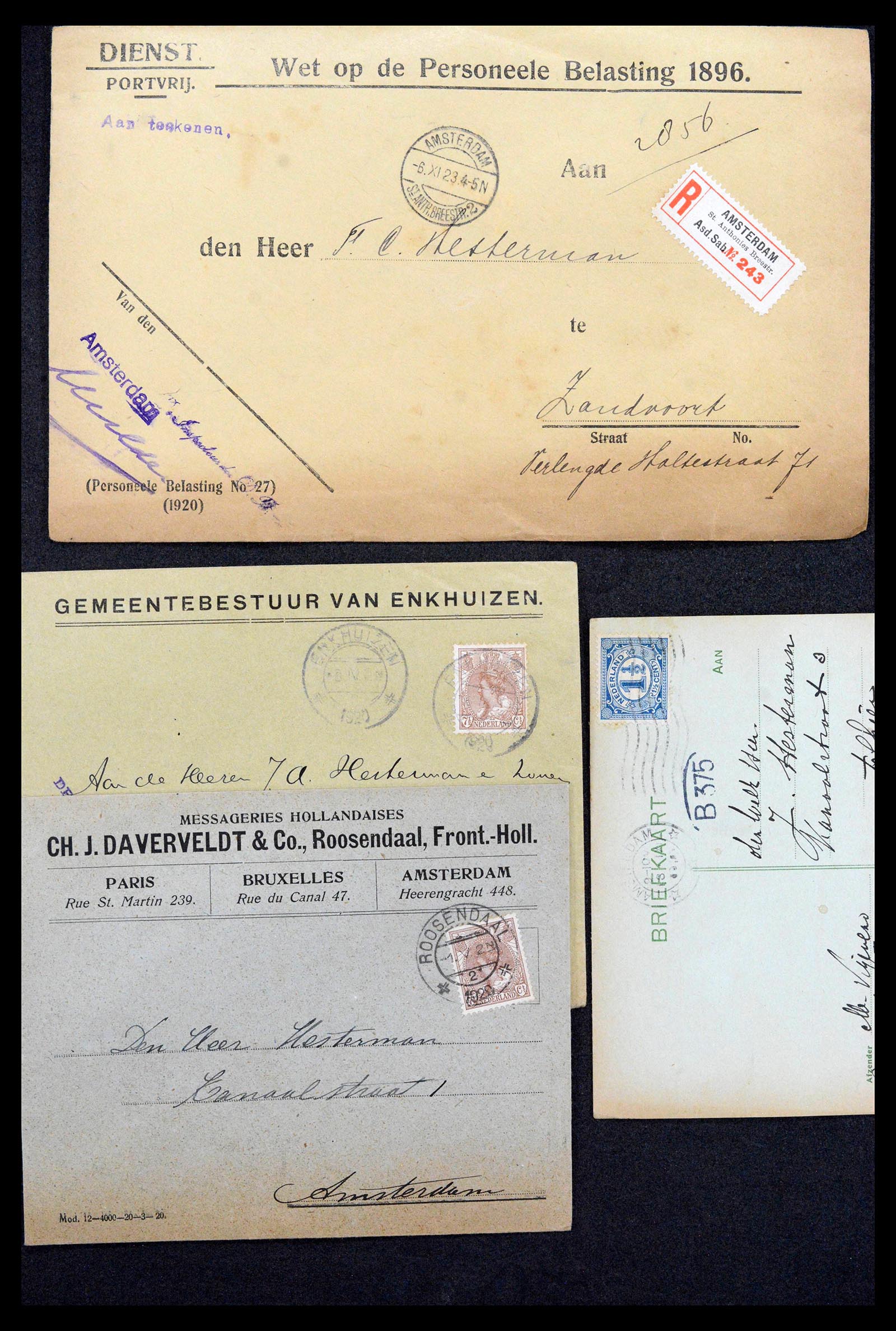 38779 0171 - Stamp collection 38779 Netherlands covers 1872-1945.