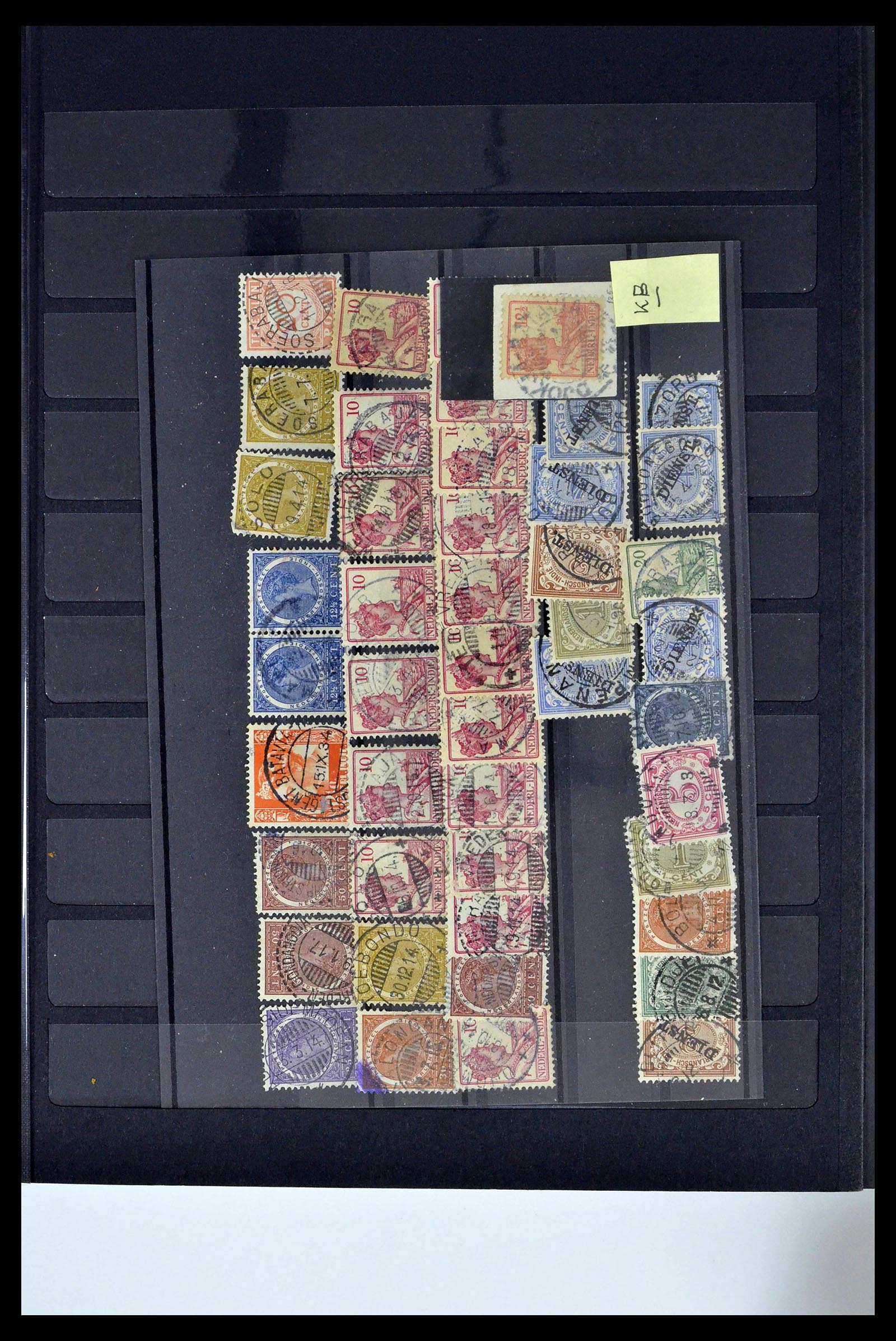 38783 0043 - Stamp collection 38783 Dutch east Indies cancels 1870-1948.