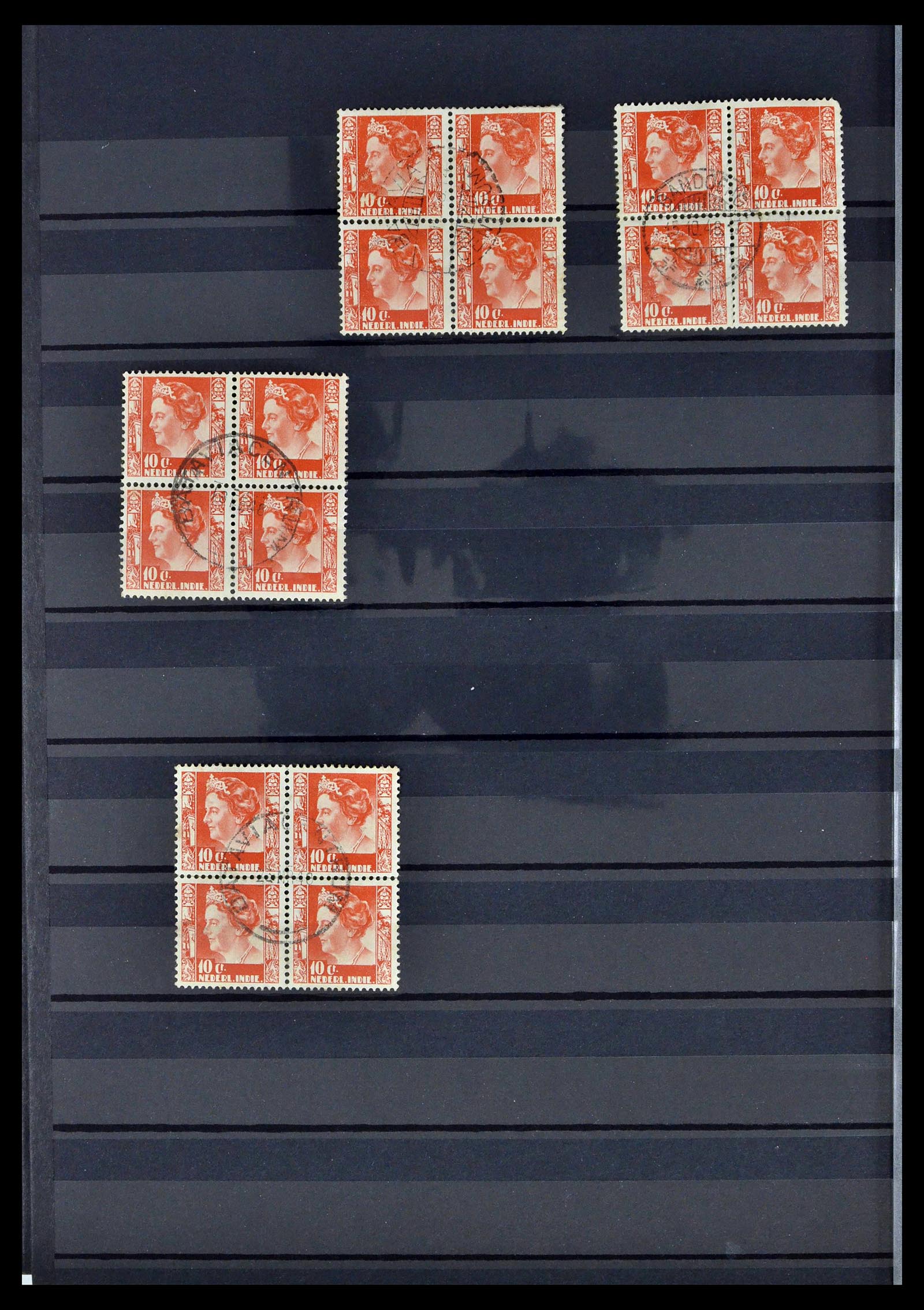 38783 0078 - Stamp collection 38783 Dutch east Indies cancels 1870-1948.