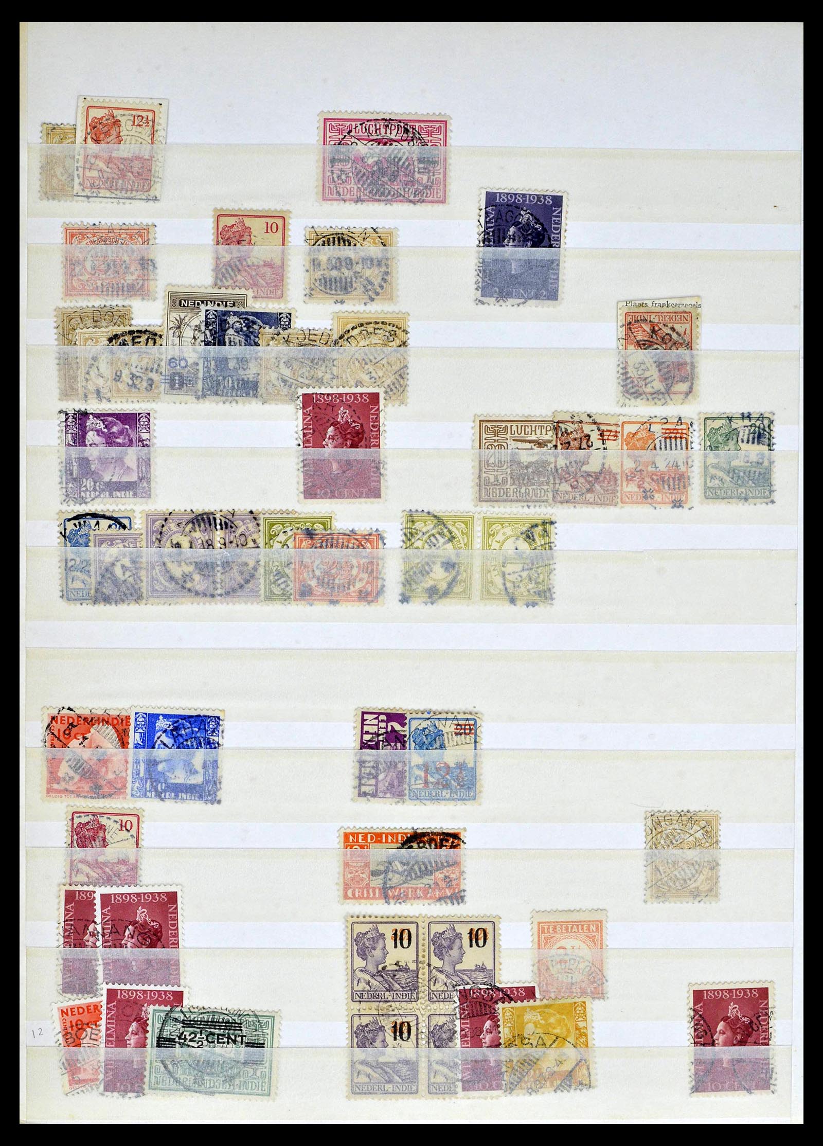 38783 0091 - Stamp collection 38783 Dutch east Indies cancels 1870-1948.