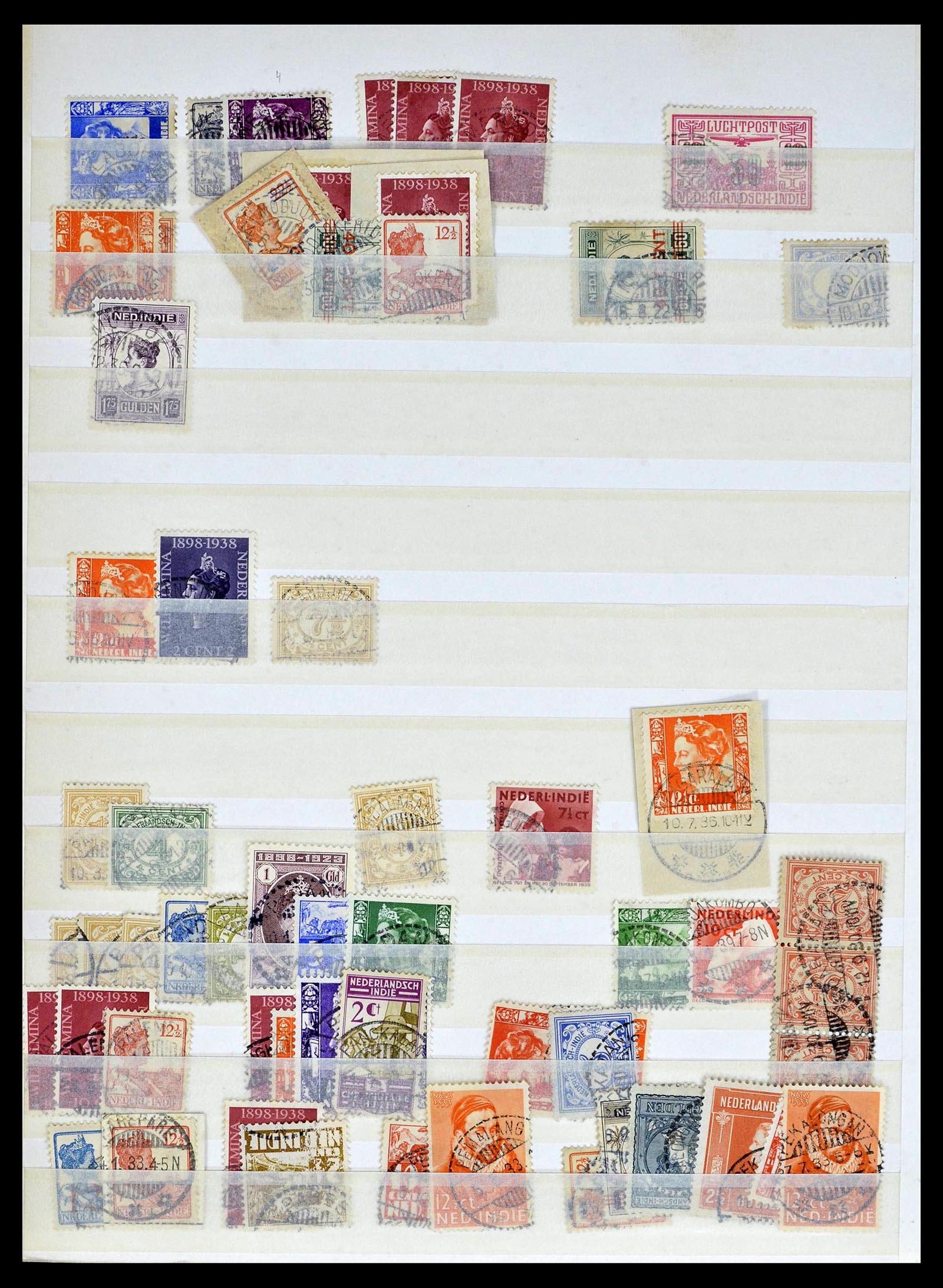 38783 0093 - Stamp collection 38783 Dutch east Indies cancels 1870-1948.