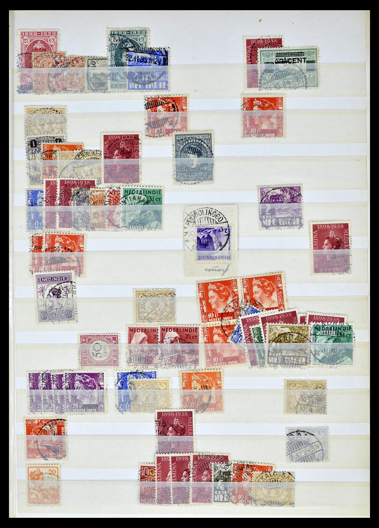 38783 0094 - Stamp collection 38783 Dutch east Indies cancels 1870-1948.